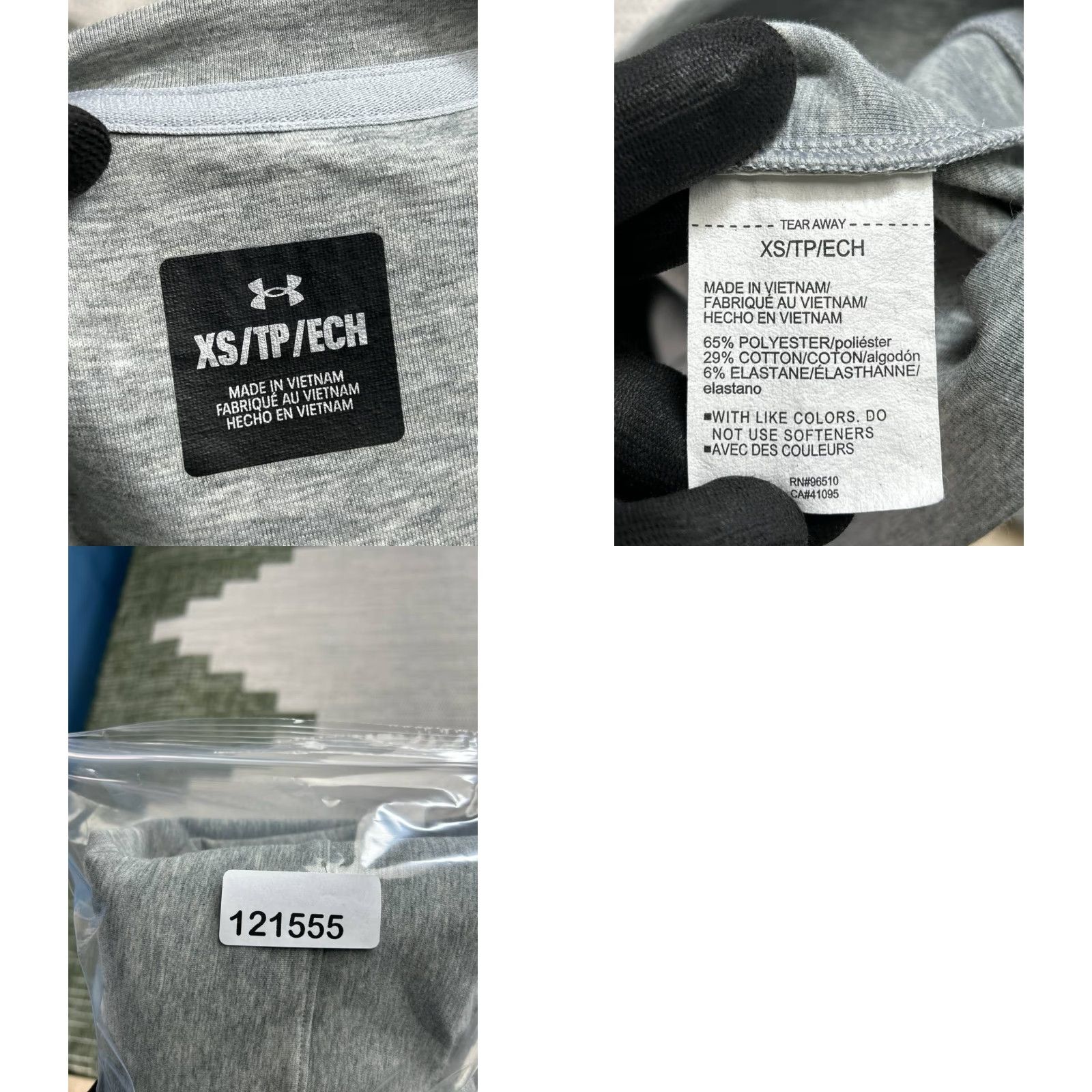 Under Armour Under Armour Sweatshirt Mens XS Gray Cotton Stretch Knit Warm Cozy Sweat Wicking Size US XS / EU 42 / 0 - 8 Thumbnail