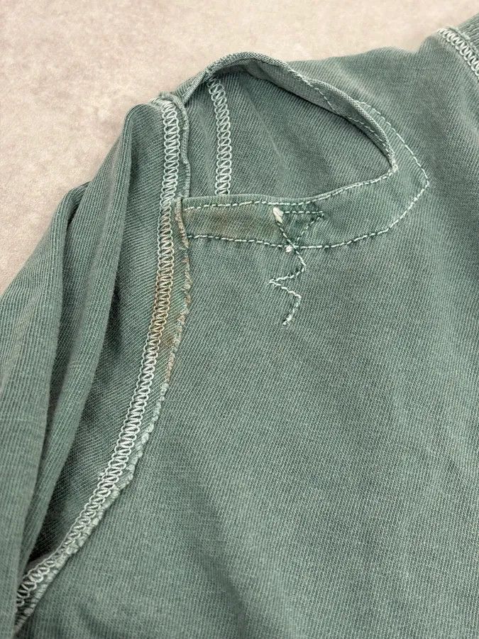 Andrew Mackenzie 2000s Andrew Mackenzie Khaki Reworked Sweater Size US S / EU 44-46 / 1 - 8 Thumbnail