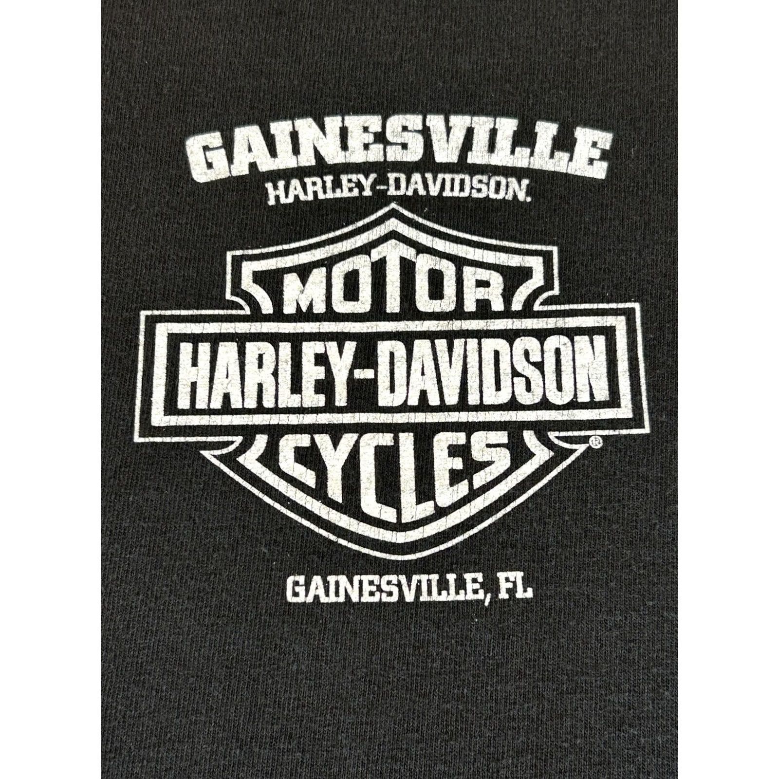 Harley Davidson Harley-Davidson Shirt Mens Medium Black V Twin Tour Gainesville HD Motorcycle Graphic Tee Shirt Mens Size US M / EU 48-50 / 2 - 2 Thumbnail