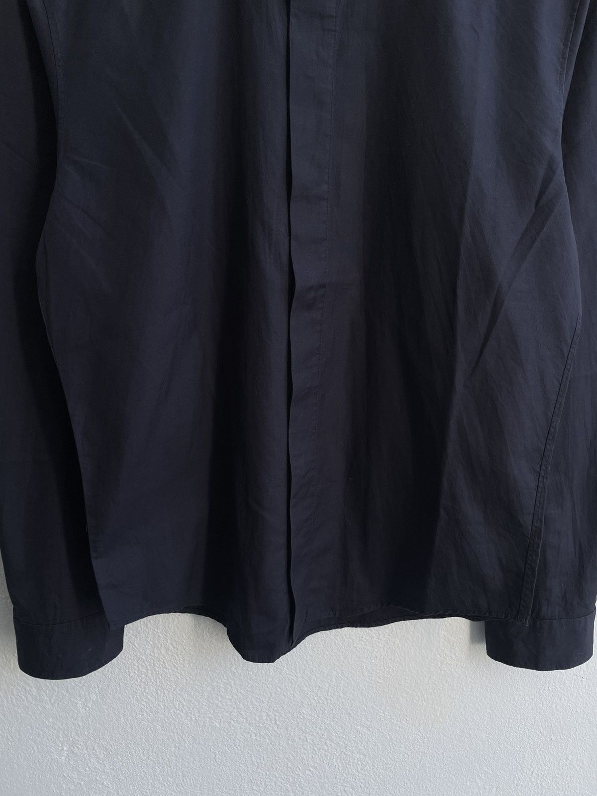Gaultier Homme Objet Vintage Jean Paul Gaultier Homme Black Button Up Shirts Size US M / EU 48-50 / 2 - 5 Thumbnail