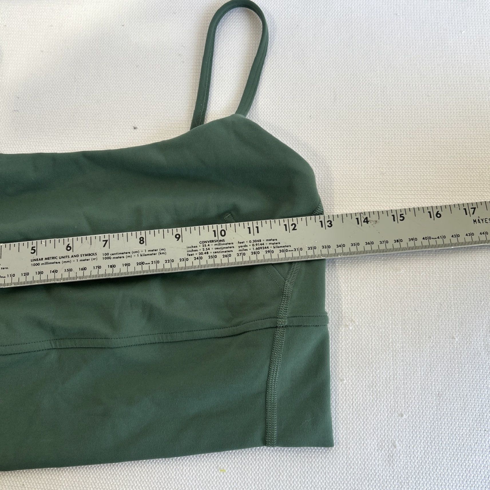 Lululemon Lululemon Tank Top Women’s Sz 4 Green Square Neck Longline Built-In Bra Camisole Yoga Gym & Training Women's Tank Top Size S / US 4 / IT 40 - 6 Thumbnail