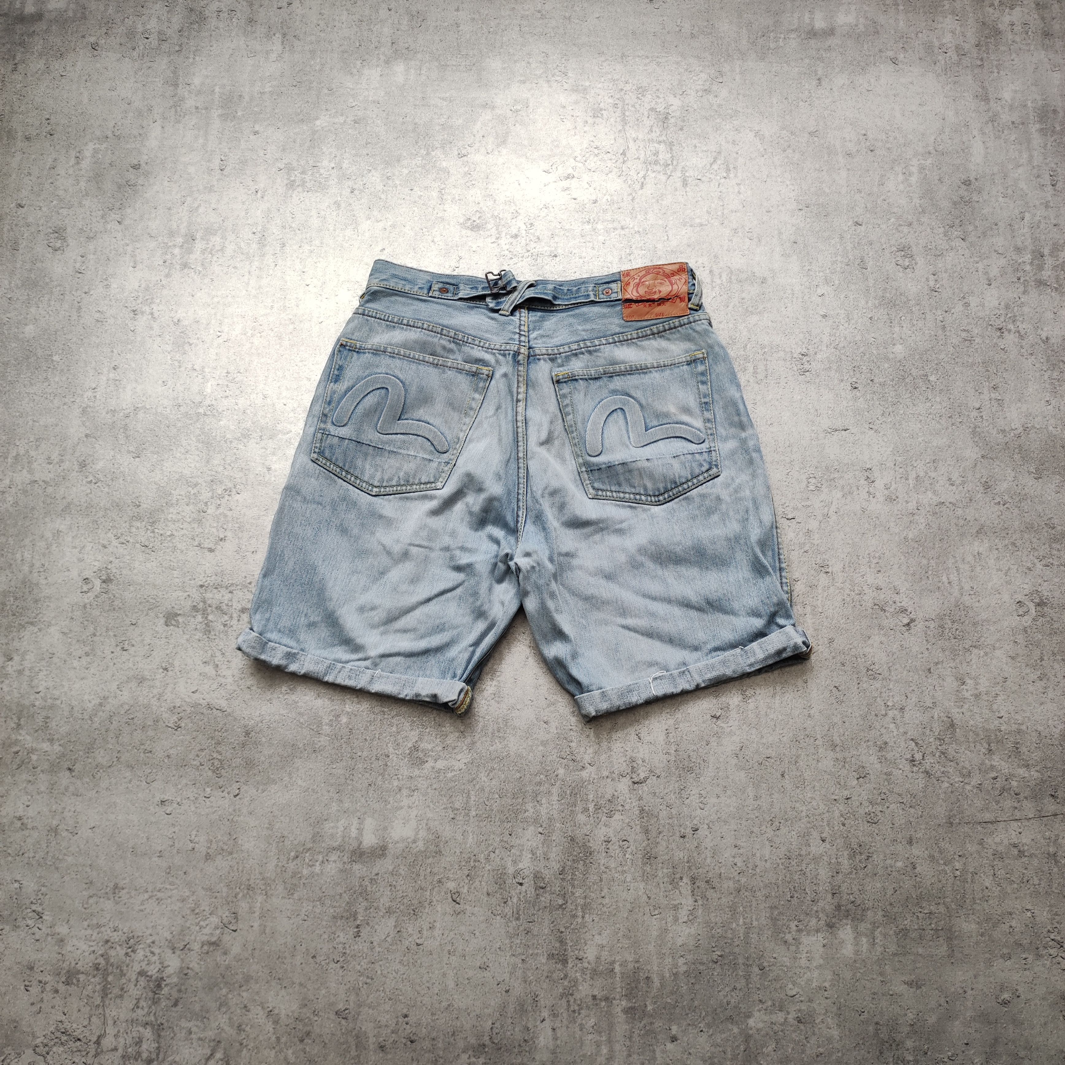 Evisu × Japanese Brand Japanese Brand Evisu Japan Classic Double Logo Denim Shorts Size US 34 / EU 50 - 1 Thumbnail