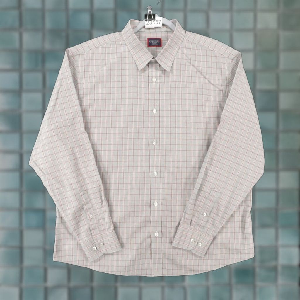 UNTUCKit UNTUCKit Shirt Mens 2XL Long Sleeve Button-Up Gray Plaid Size US XXL / EU 58 / 5 - 1 Thumbnail