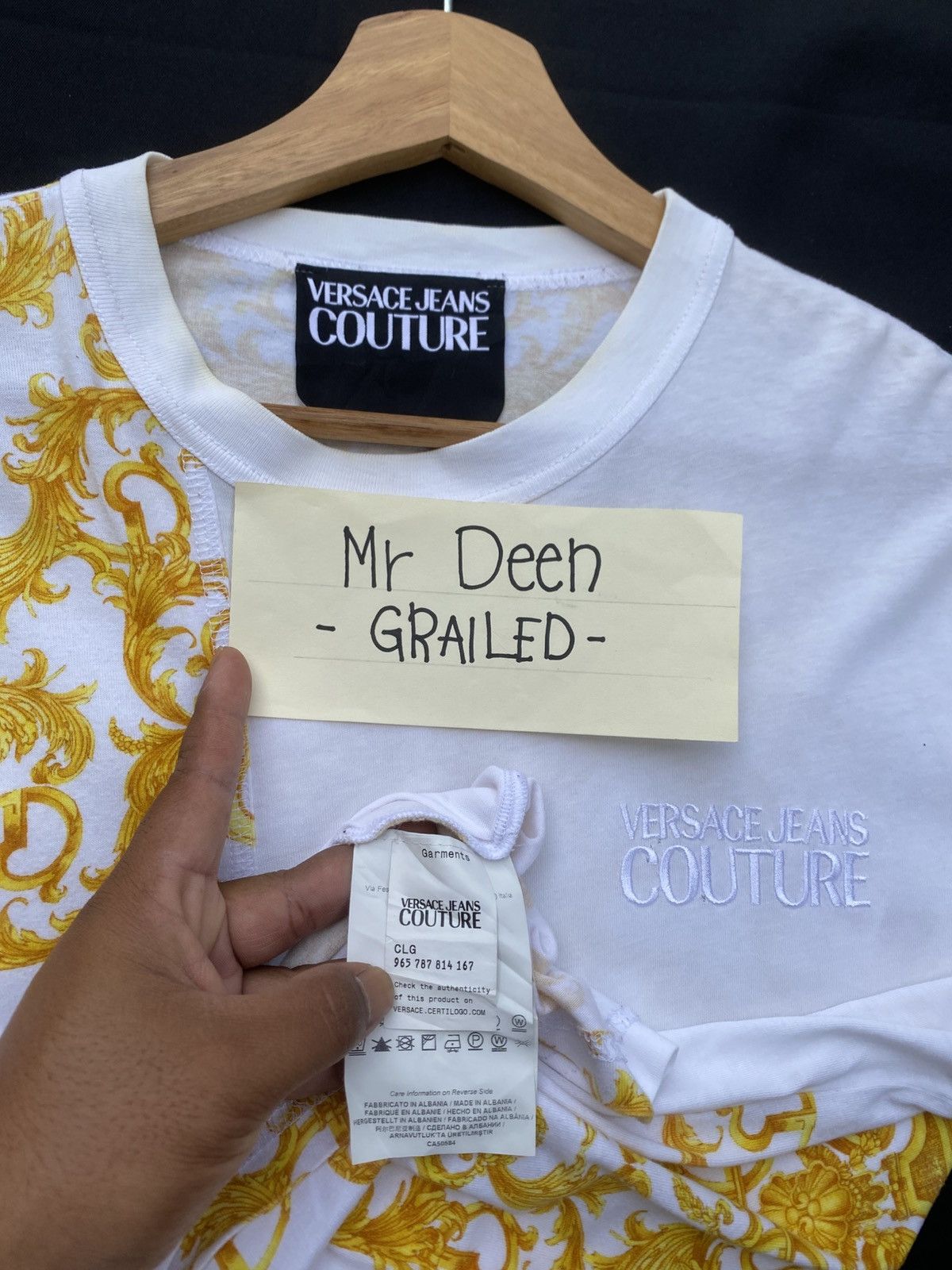 Versace Rare VERSACE Jeans Couture White Tshirt Size US M / EU 48-50 / 2 - 19 Thumbnail