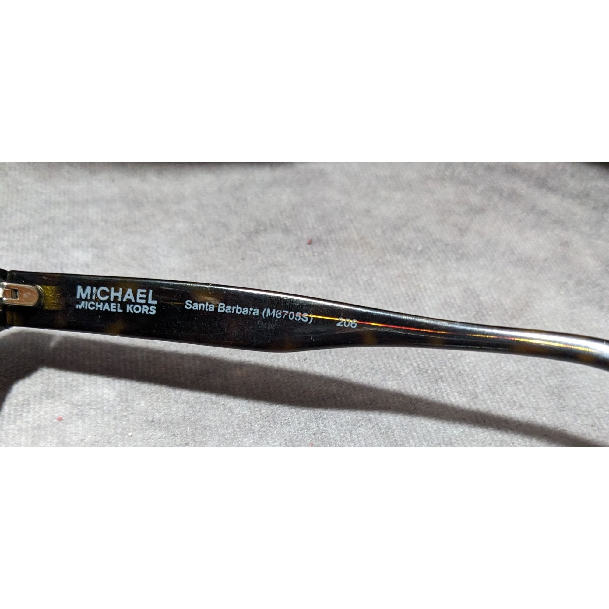 Michael Kors Michael Kors Santa Barbara Dark Tortoise Sunglasses Size ONE SIZE - 6 Thumbnail