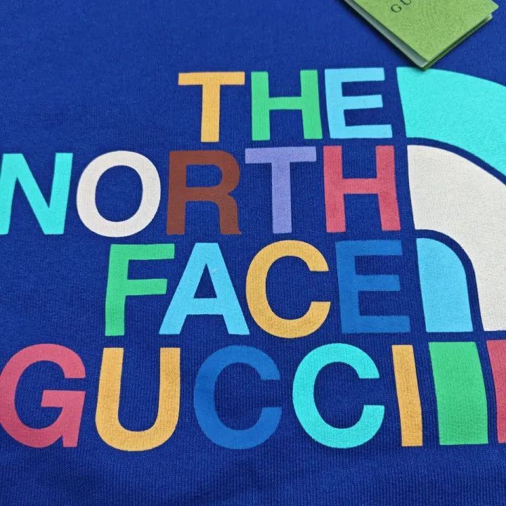 Gucci Gucci GUCCI x THE NORTH FACE Blue Logo Sweatshirt -2506 Size US L / EU 52-54 / 3 - 8 Thumbnail