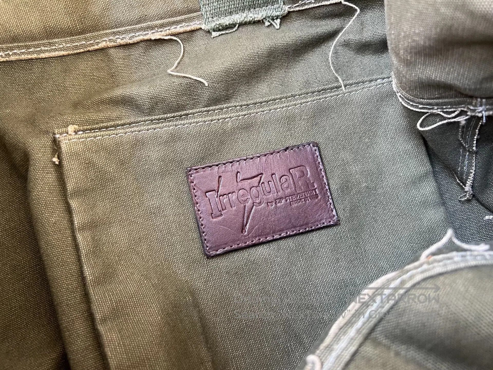 Vintage IrregulaR Military Green Reworked Cycling Bag. Size ONE SIZE - 6 Thumbnail