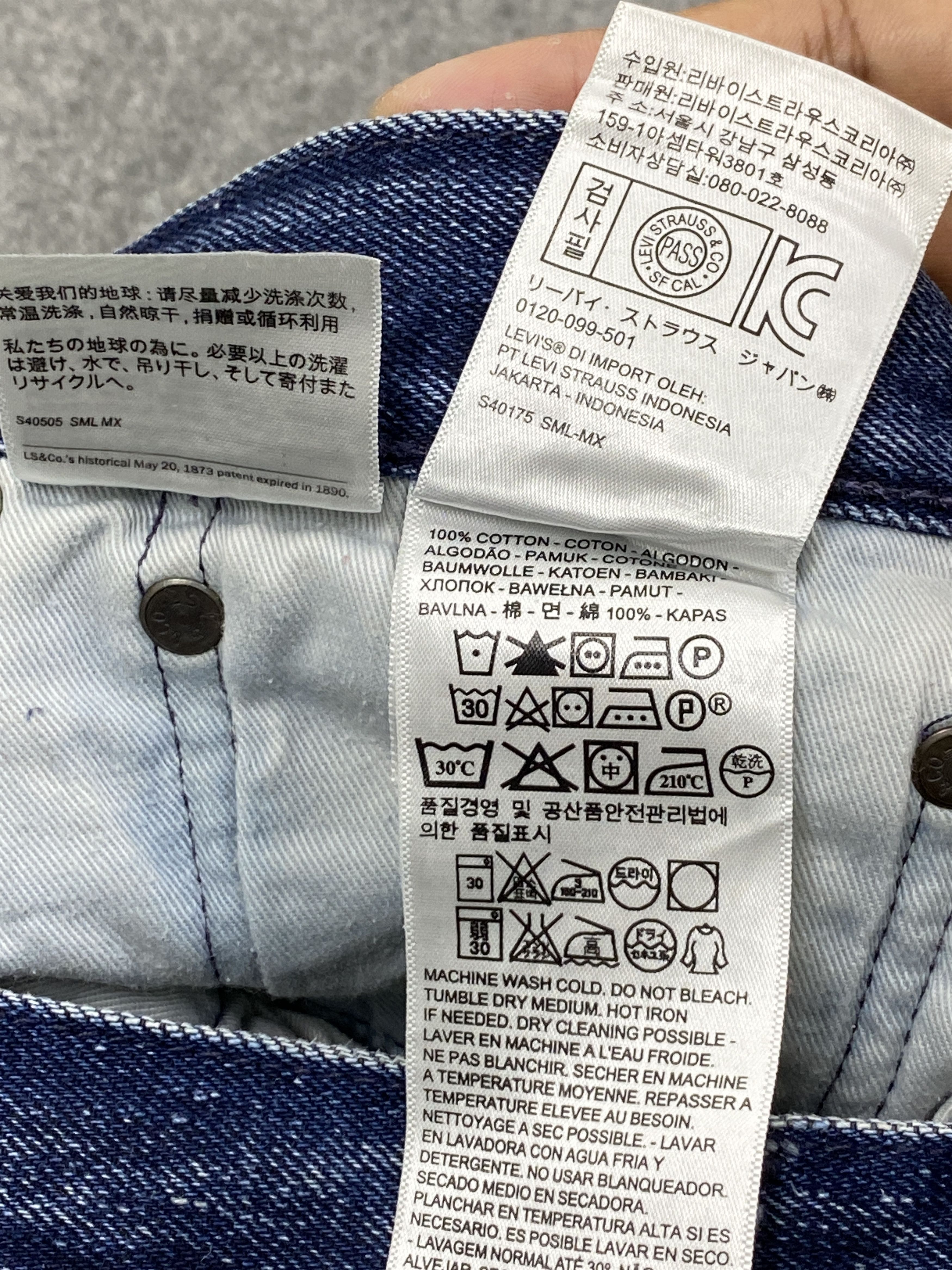 Levi's Vintage Levis 501 Faded Jeans DP2756 Size US 33 - 8 Thumbnail