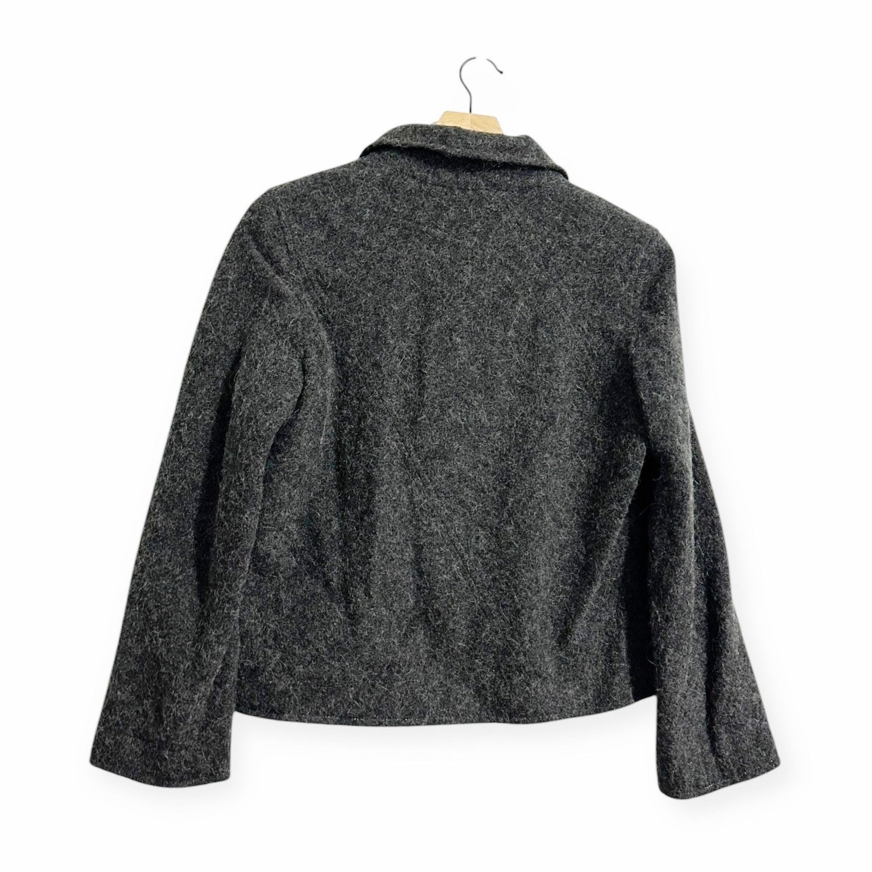 Nina Ricci Vintage Nina Ricci Gray Wool Blend Jacket, Size 42 FR Size M / US 6-8 / IT 42-44 - 2 Thumbnail