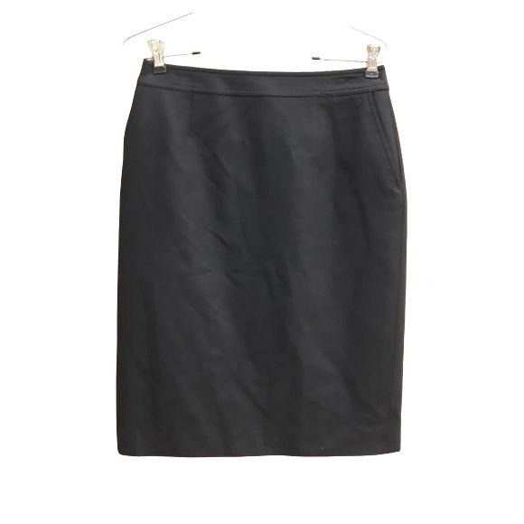 Vintage Vtg Worth Wool Cashmere Pencil Skirt Sz 4 Black Classic Knee Size 27" / US 4 / IT 40 - 1 Thumbnail