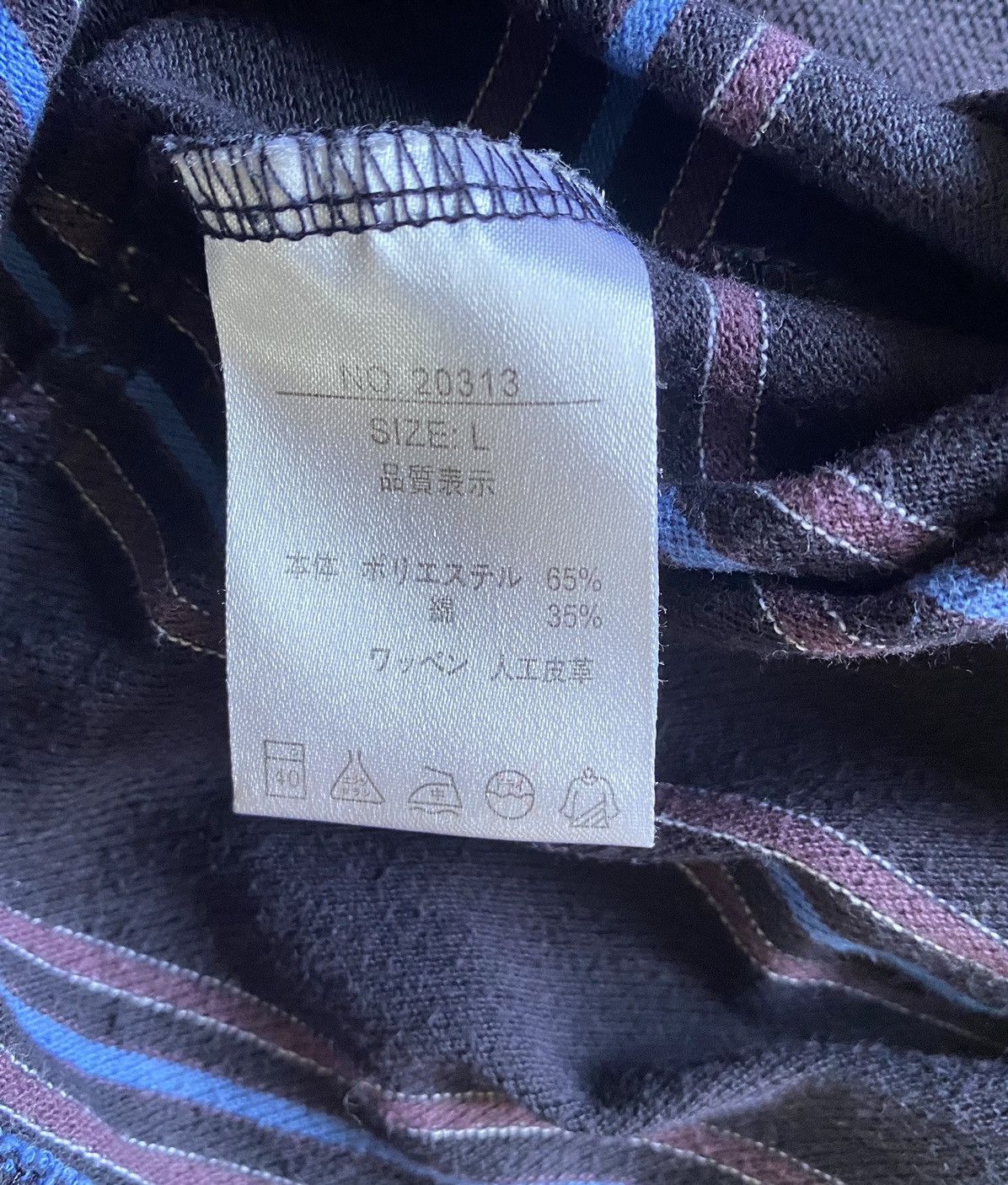 Japanese Brand Kansai Yamamoto Up To You Single Pocket Striped Polo Tee Size US M / EU 48-50 / 2 - 7 Thumbnail