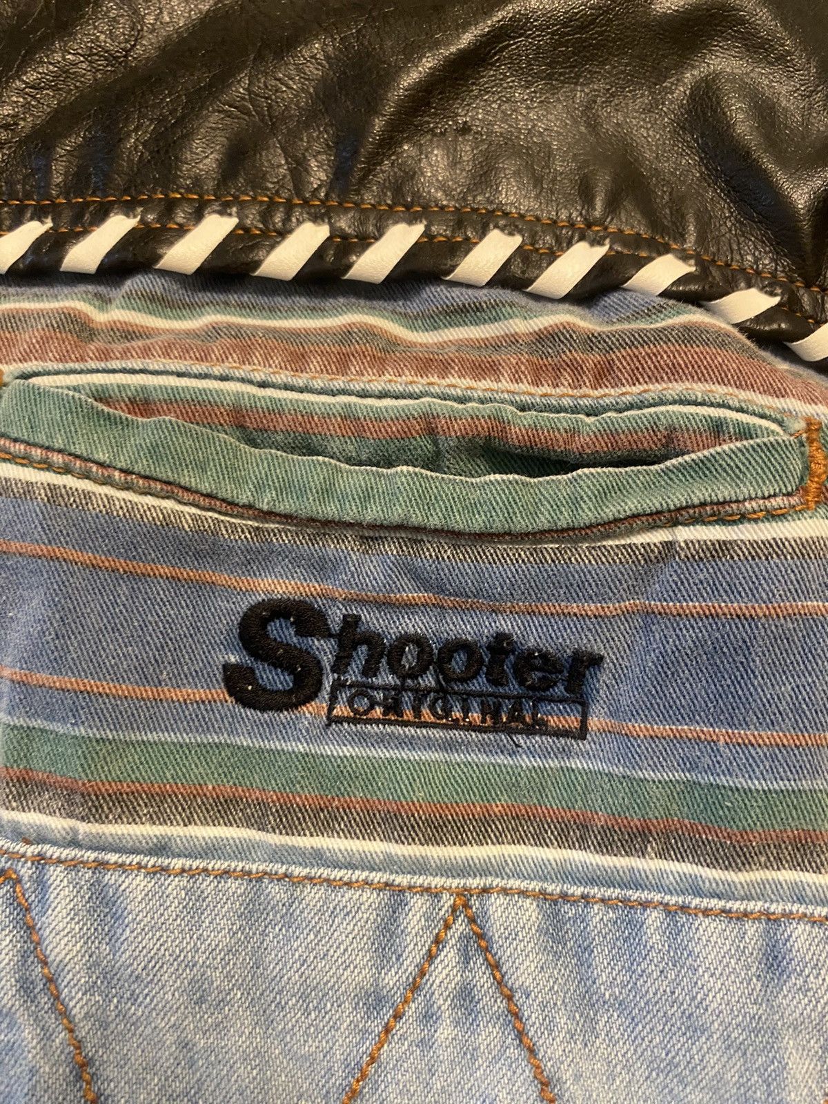 Vintage Vintage Shooter Original Jean Shirt Size US L / EU 52-54 / 3 - 7 Thumbnail