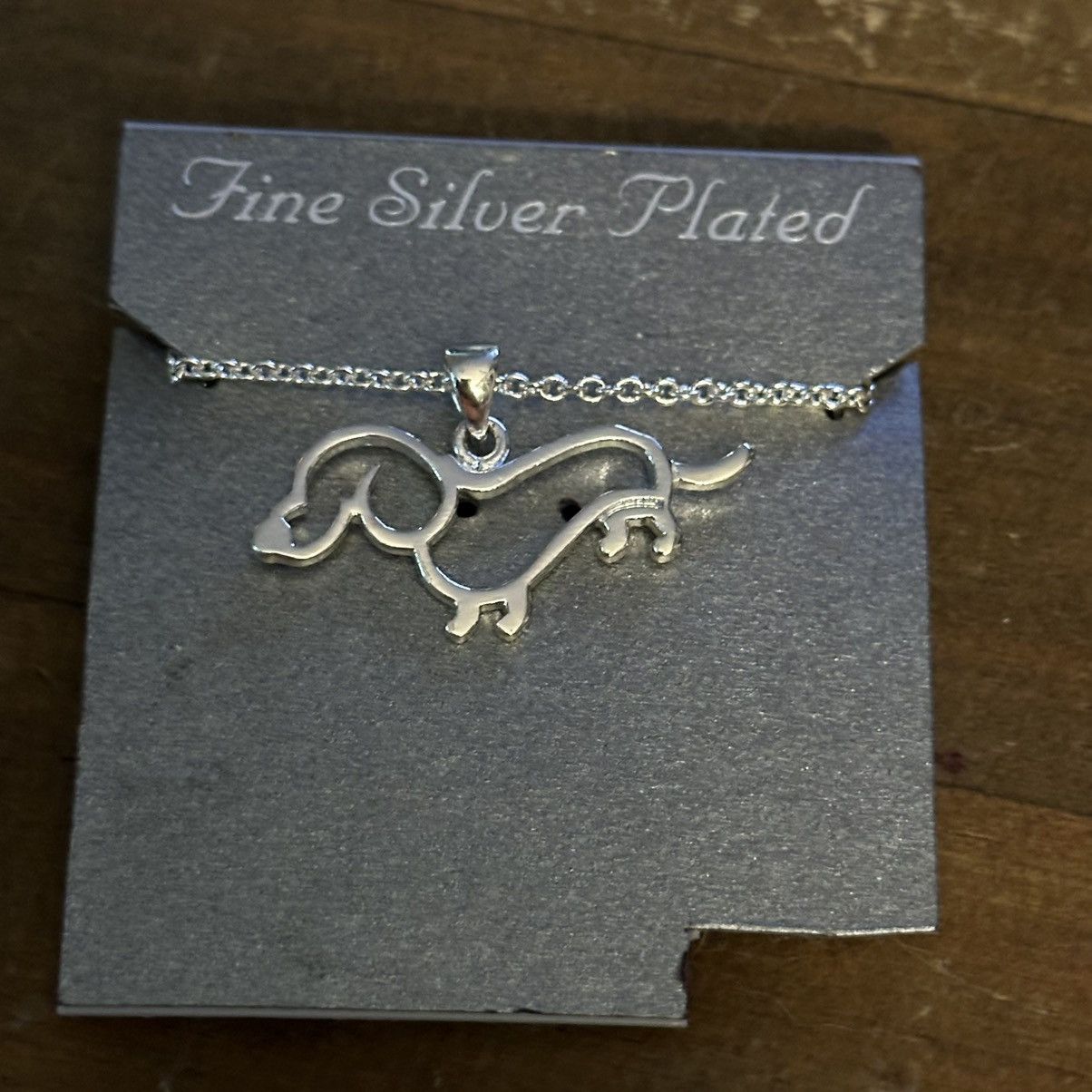 Other Fine silver plated Dachshund pendant necklace Size ONE SIZE - 5 Thumbnail
