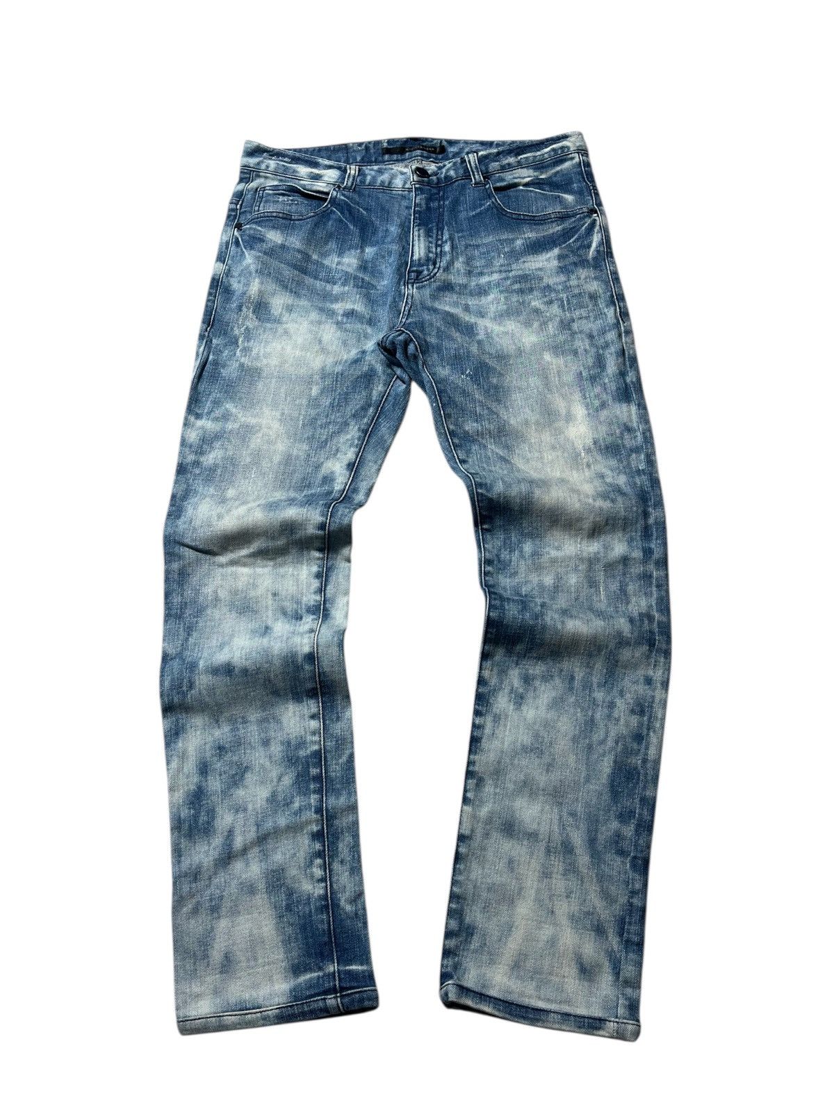 Japanese Brand Vintage Kai Aakmann Baggy Distressed Acid Washed Pants Size US 30 / EU 46 - 1 Thumbnail