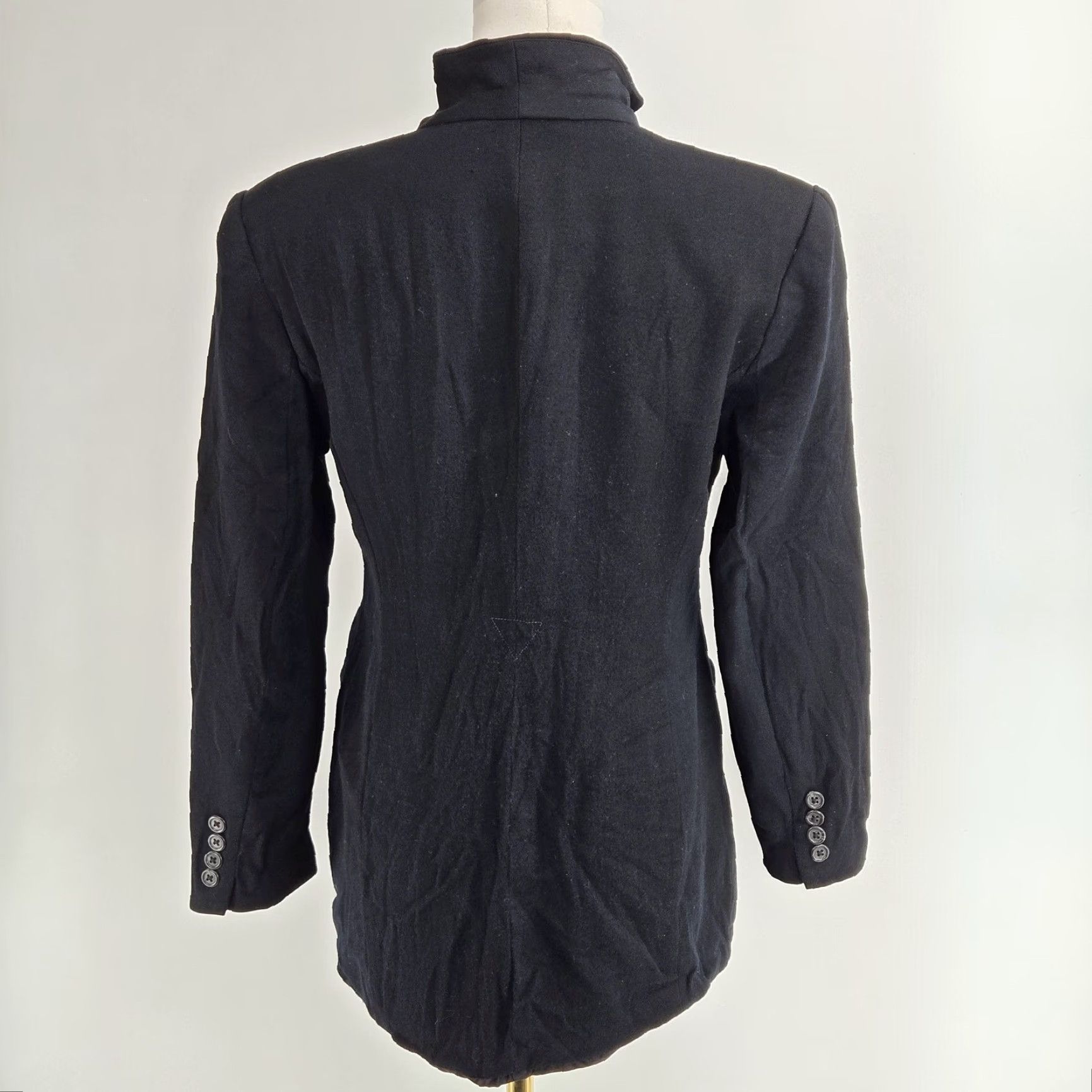 Ralph Lauren VINTAGE Lauren Ralph Lauren Blazer Womens 10P Black Five-Button 100% Wool Jacket Size L / US 10 / IT 46 - 5 Thumbnail