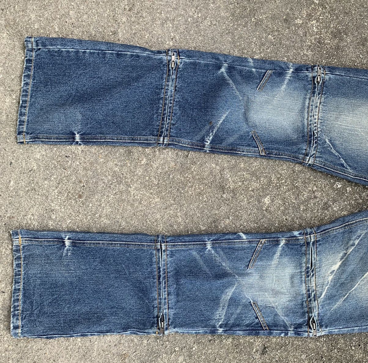 Japanese Brand Rare…Sementic Design 3 Way Lenght Zipper Punk Flared Pants Size US 33 - 11 Thumbnail