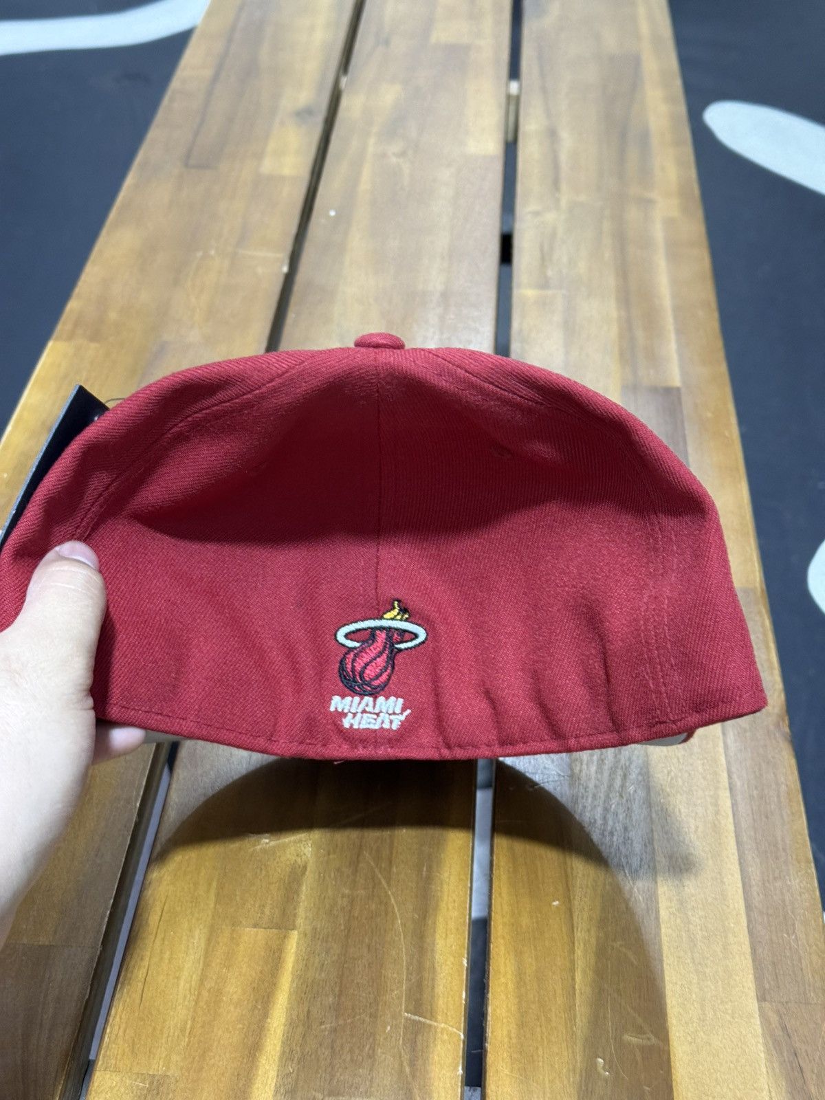 NBA × October's Very Own OVO X NBA Miami Heat New Era 59Fifty Fitted Hat Red Size ONE SIZE - 3 Thumbnail