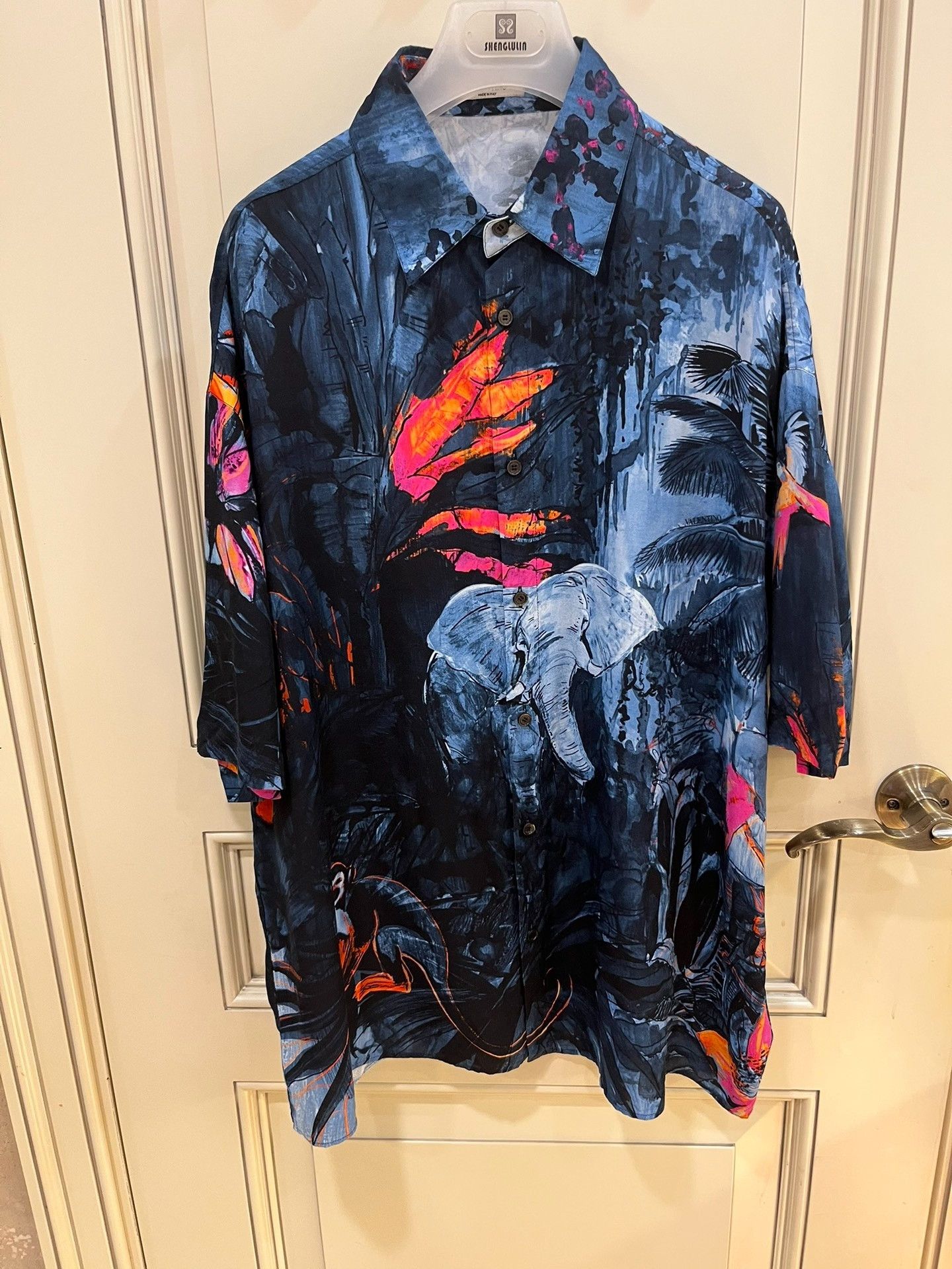 Valentino Valentino Jungle Print Short-Sleeve Shirt Size US M / EU 48-50 / 2 - 4 Thumbnail