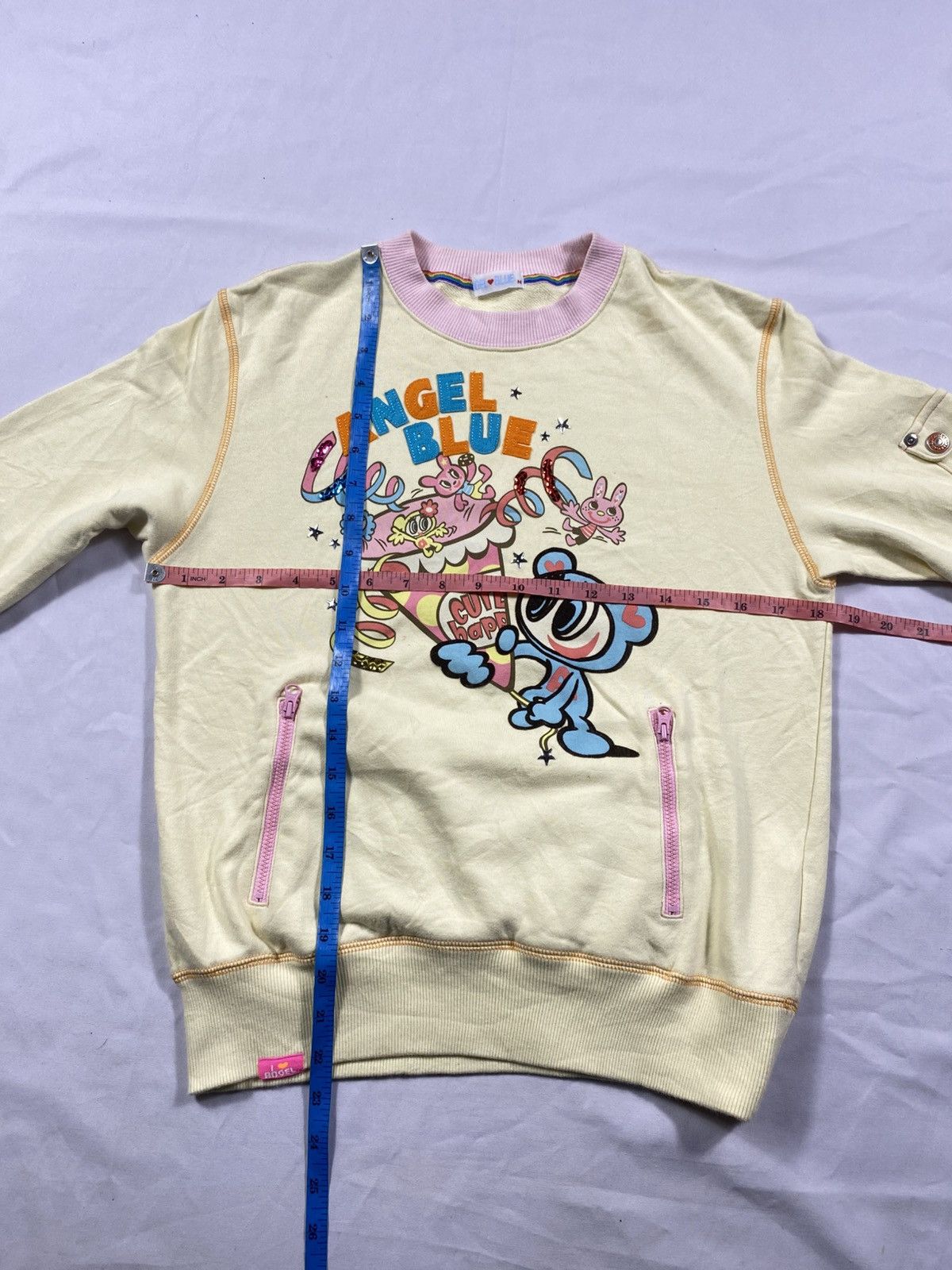 Angel Blue × Hysteric Glamour × Japanese Brand Japanese 90’s Angel Blue Sweatshirts Y2K Style Size US M / EU 48-50 / 2 - 17 Thumbnail