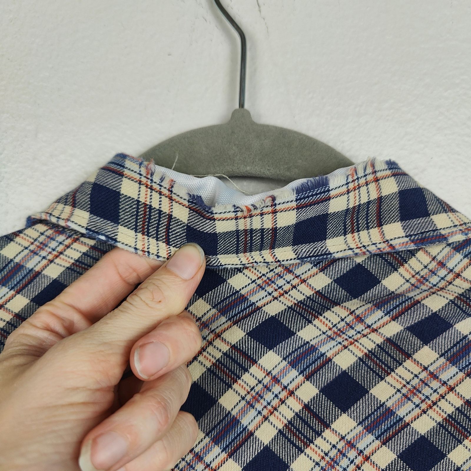 Other Vintage Woolrich Western Shirt Mens XL Beige Blue Plaid Size US XL / EU 56 / 4 - 7 Thumbnail