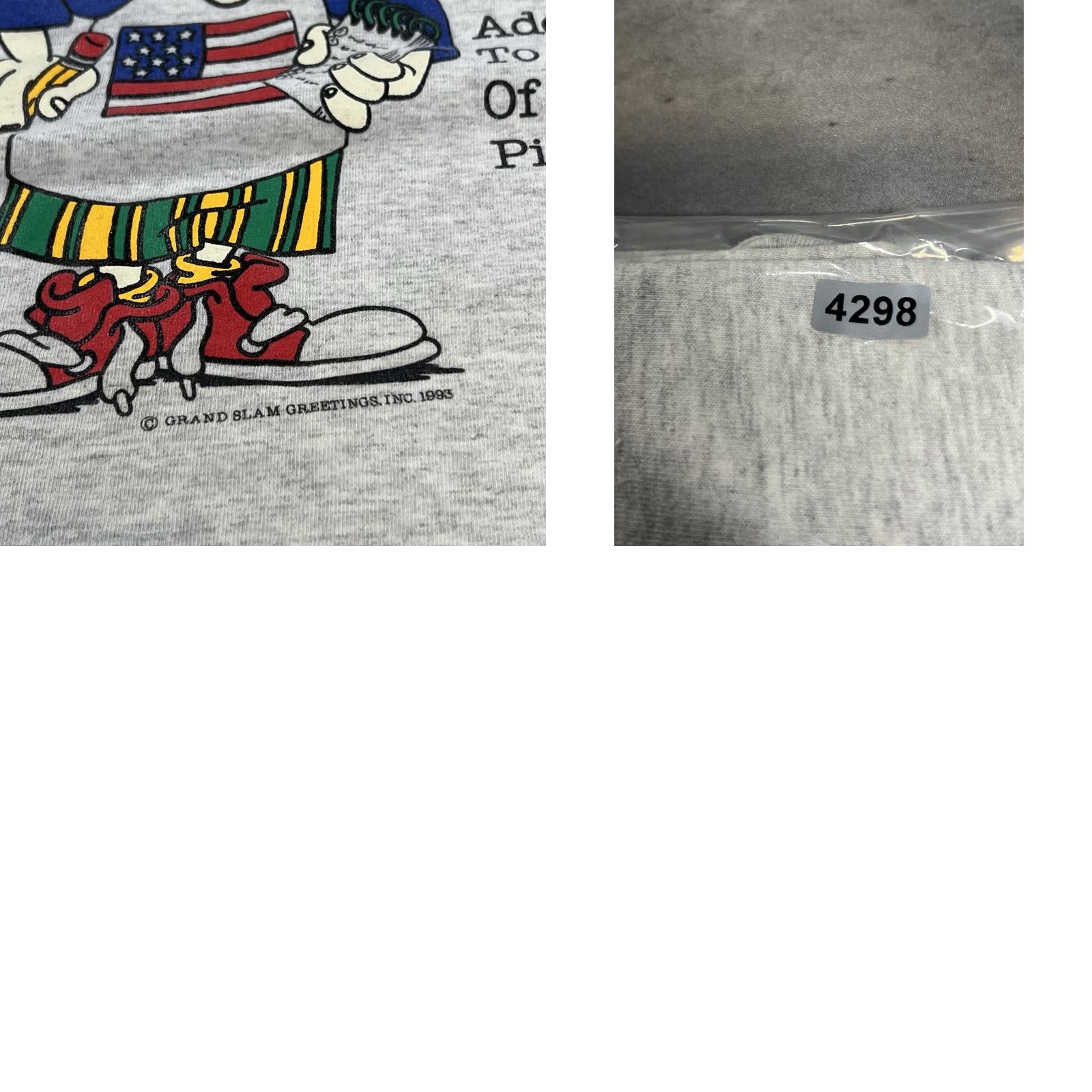 Anvil Vintage Anvil Shirt Parody Saying Adult XL Gray Logo T-Shirt 90s Comics Funny Cartoon Mens Short Sleeve Mock Neck Size US XL / EU 56 / 4 - 8 Thumbnail