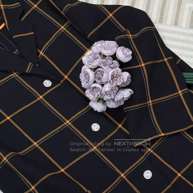 Hermes Hermes Plaid Medium-length Wool Coat Size XS / US 0-2 / IT 36-38 - 5 Thumbnail