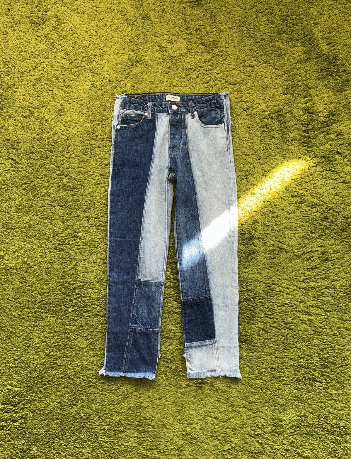 Zadig & Voltaire Zadig & Voltaire avant garde patchwork Japanese jeans denim Size 25" / US 0 / IT 36 - 1 Thumbnail
