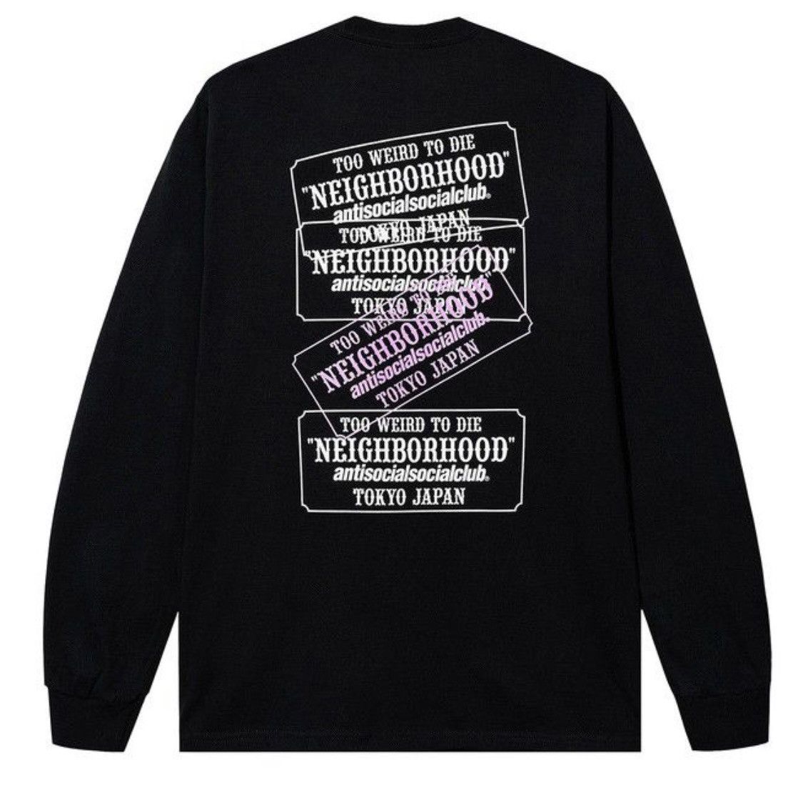 ☠️ Anti Social Club ASSC x Neighborhood Plaque Long Sleeve ☠️