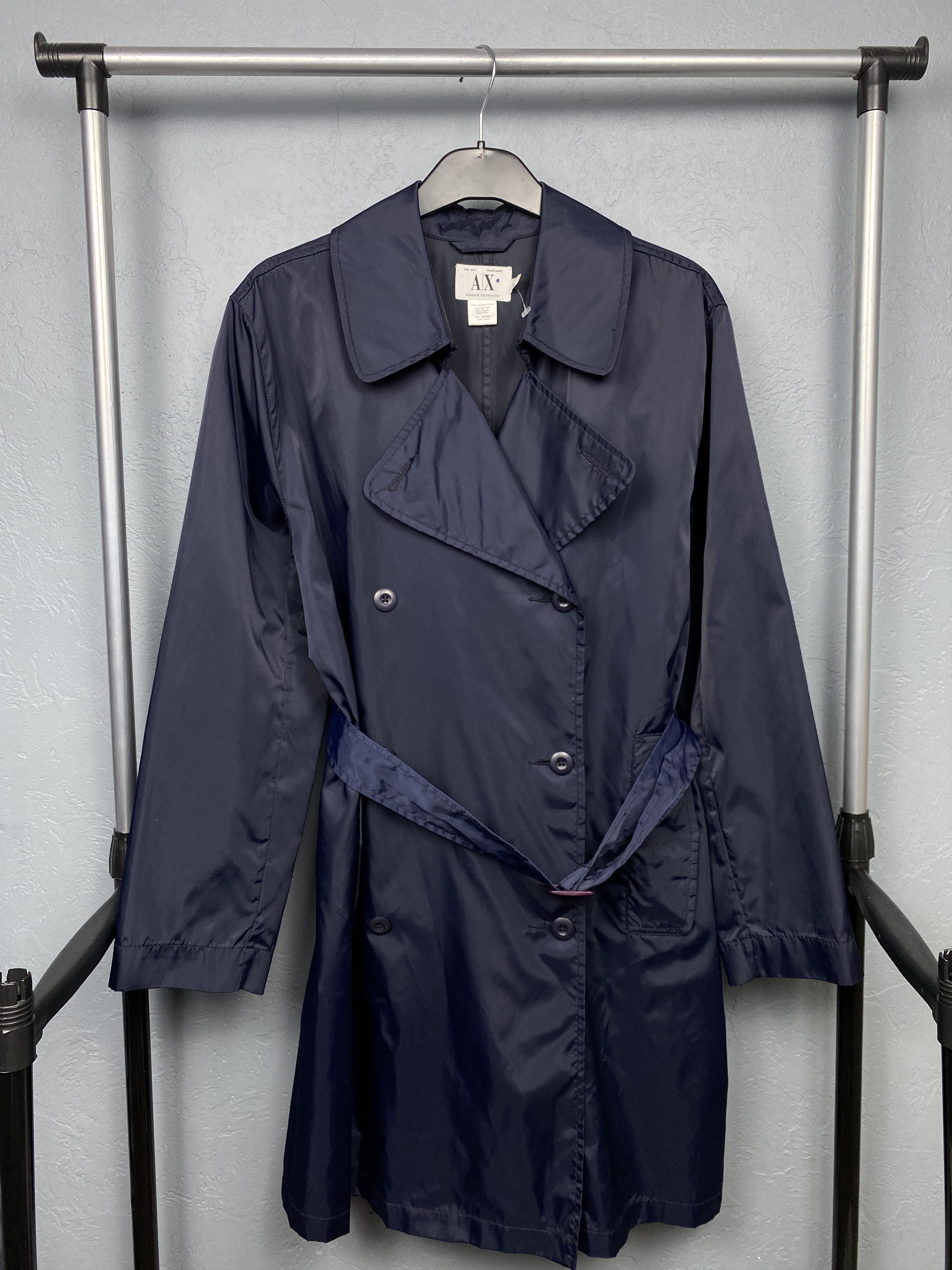 Armani Exchange Armani Exchange Vintage Double Breasted Trench Coat Size US M / EU 48-50 / 2 - 1 Thumbnail