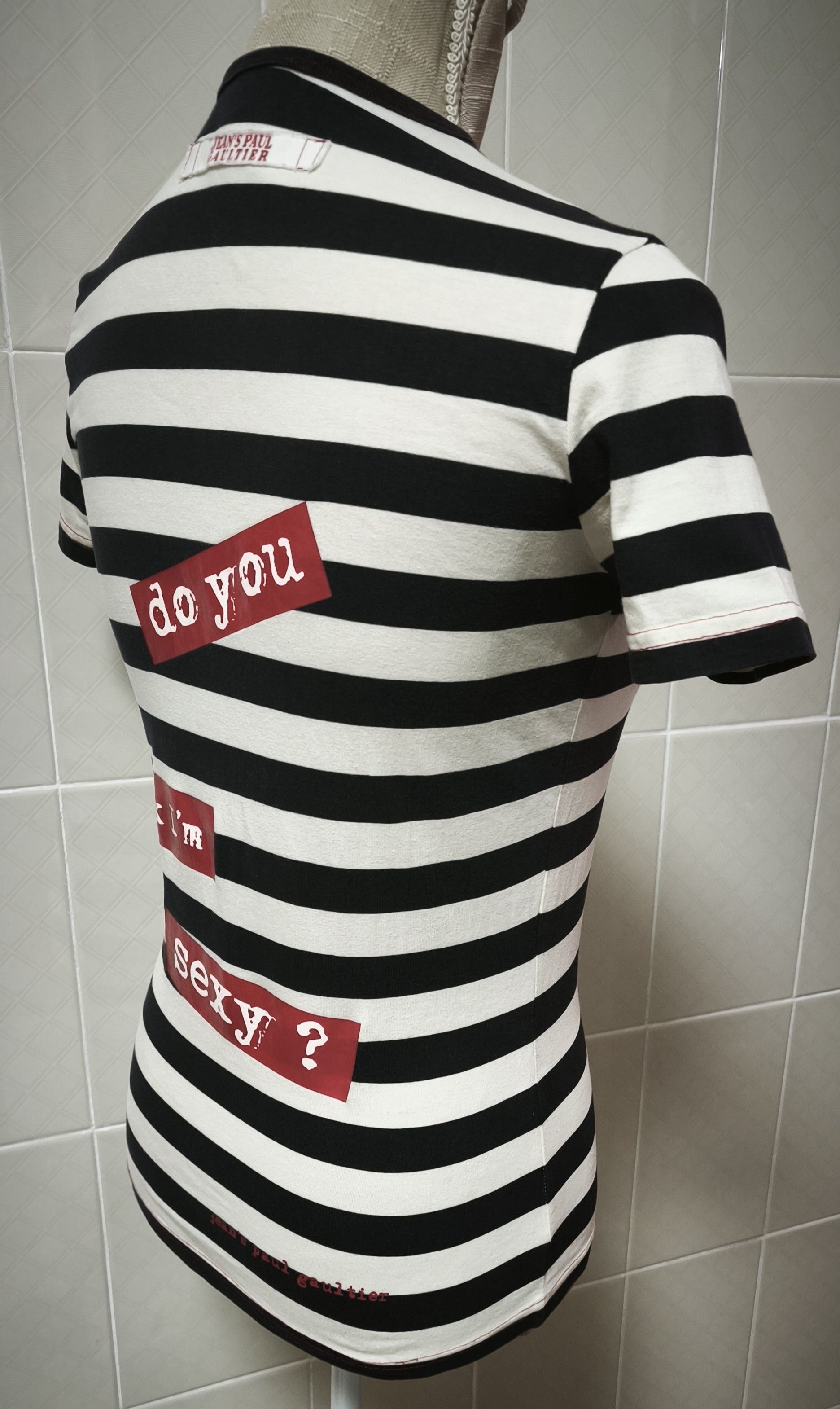 Jean Paul Gaultier Two red cord hearts top - Do you think I'm sexy? Size S / US 4 / IT 40 - 11 Thumbnail
