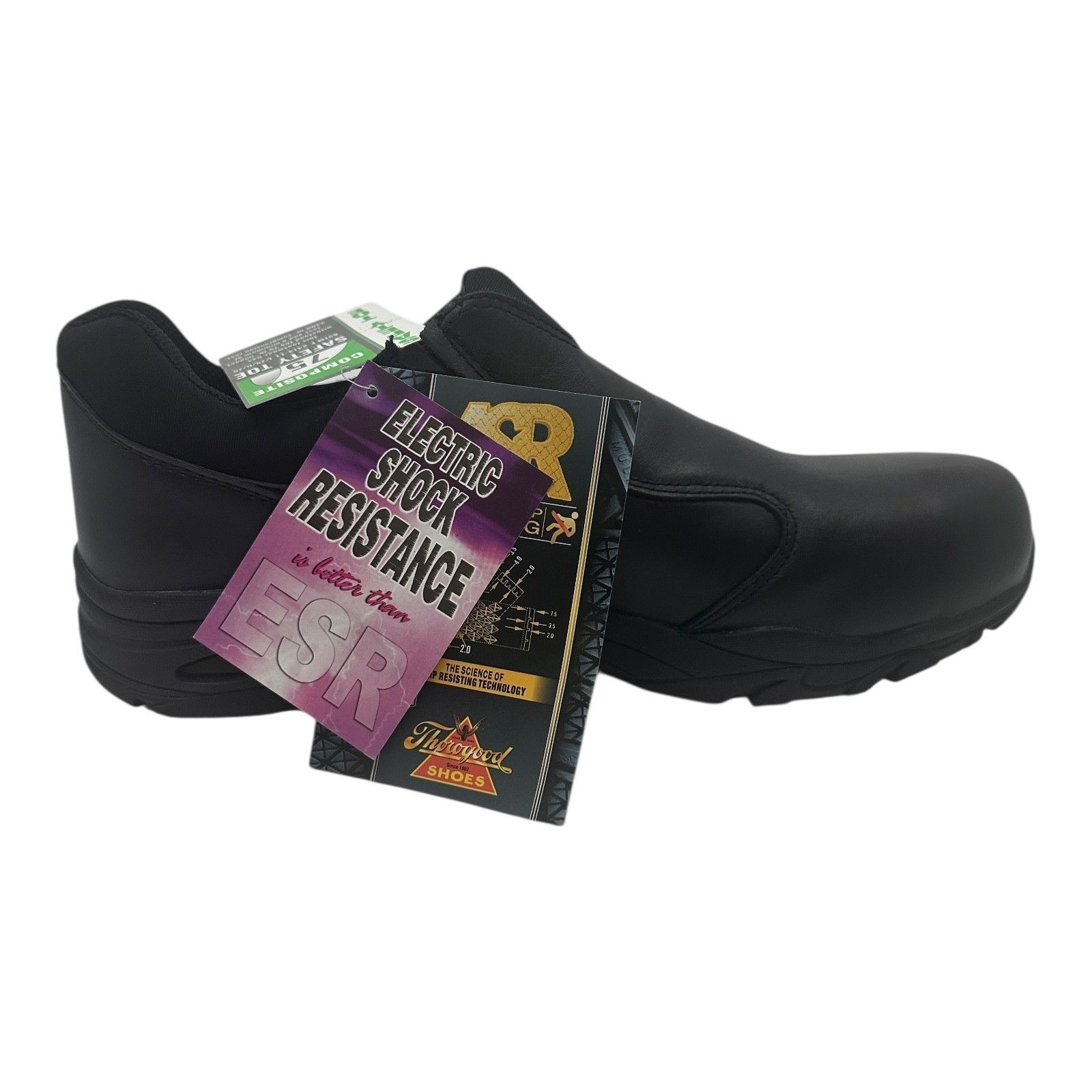 Thorogood Thorogood Unisex M4 W6 ASR Slip-Resistant Black Leather Work Size US 6 / IT 36 - 5 Thumbnail