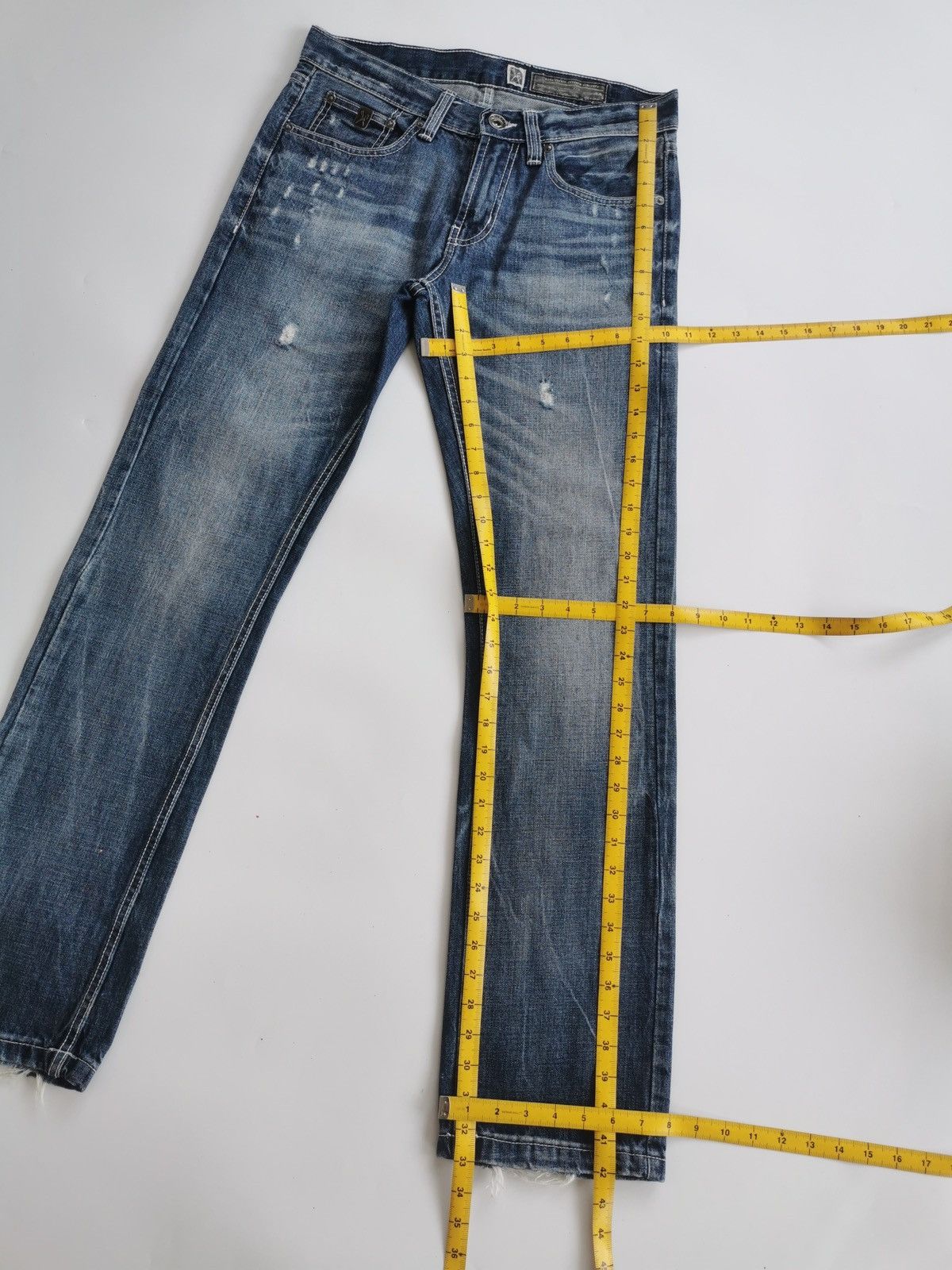 Marc Ecko Vintage Marc Ecko Straight Fit Distressed Jeans Size US 32 / EU 48 - 11 Thumbnail