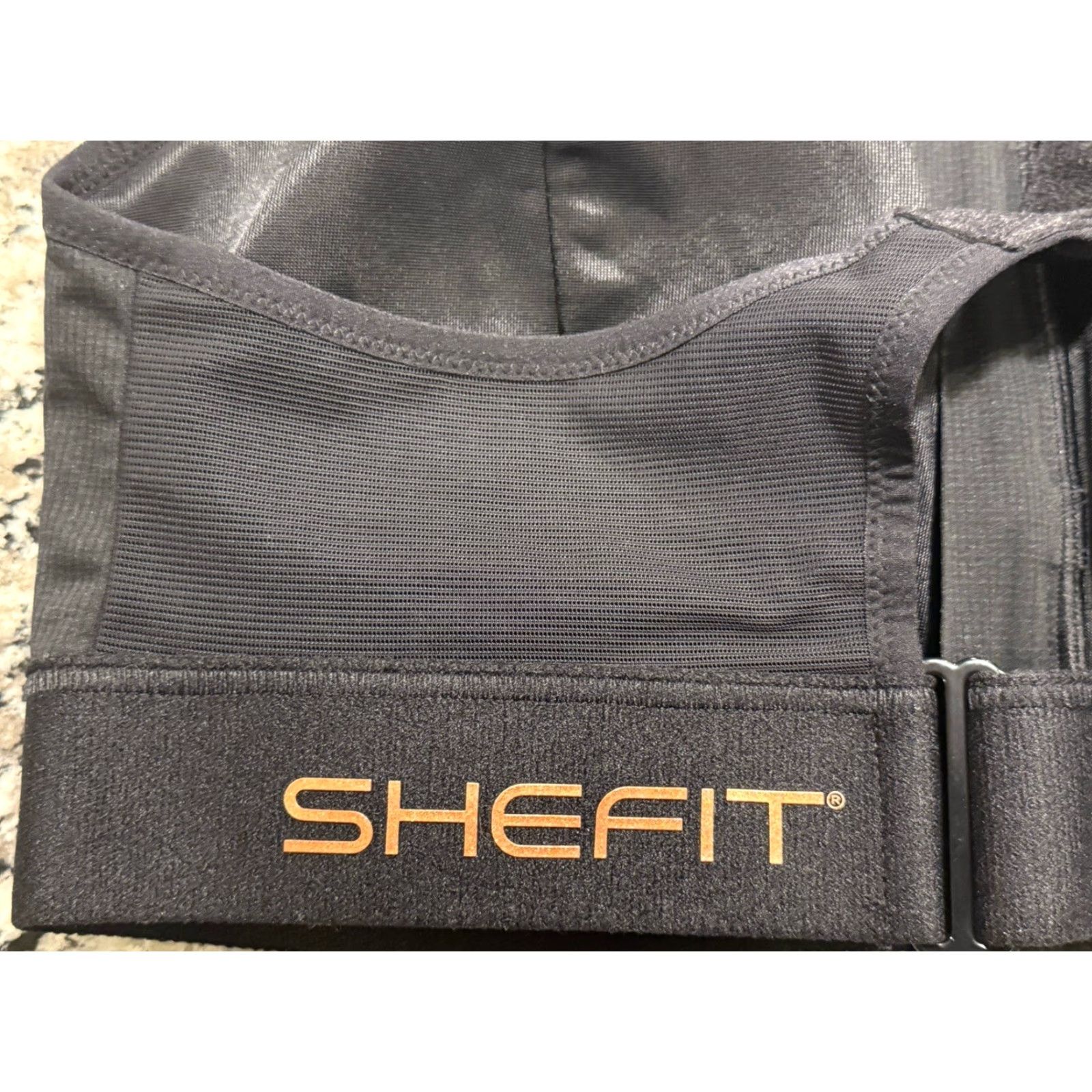 Vintage SHEFIT Ultimate Sports Bra Front Zip High Impact Black 2 Luxe Womens Size 6 Front Zip Adjustable Straps Removable Pads Wireless NWT Sportswear Size ONE SIZE - 7 Thumbnail