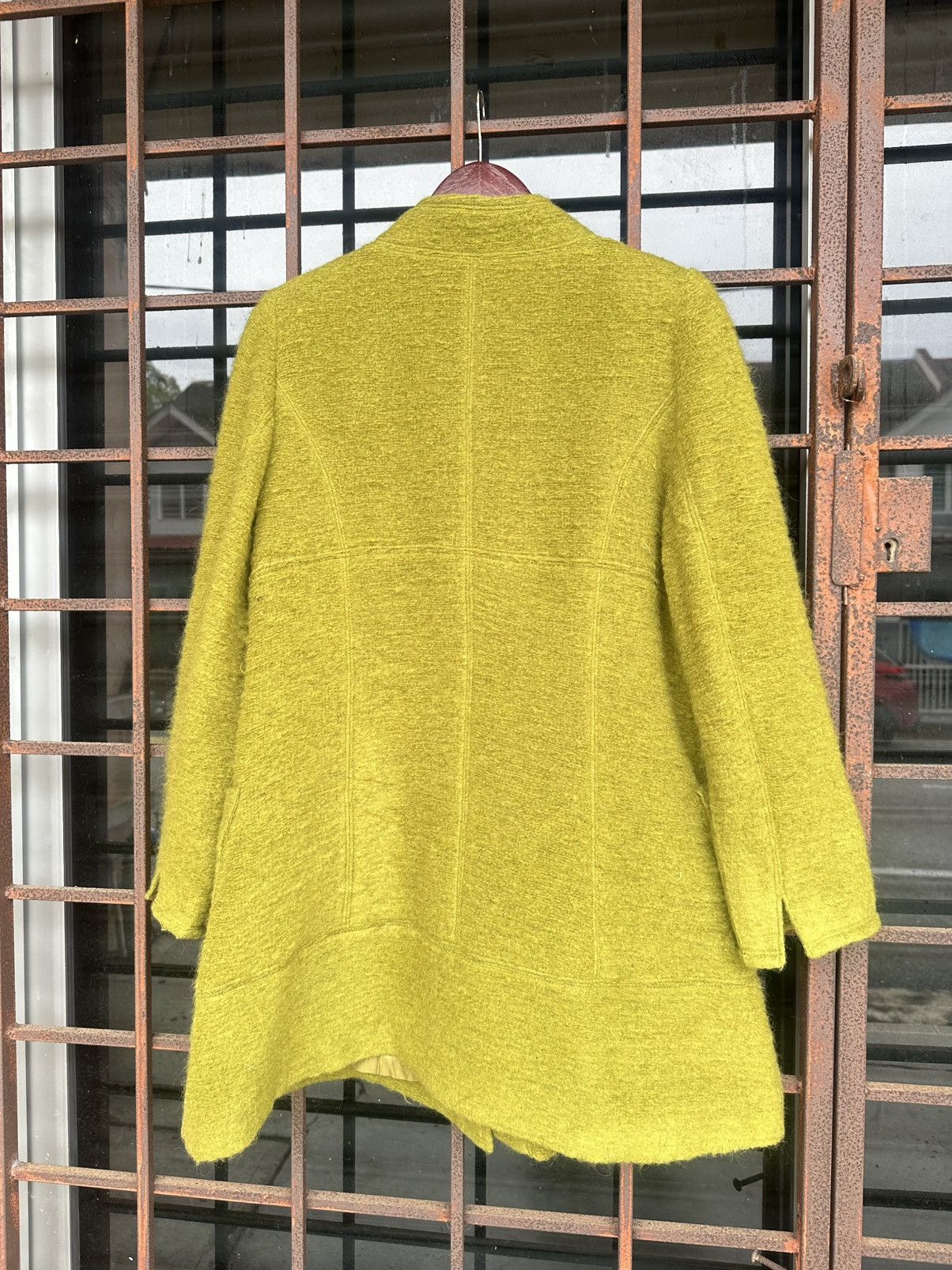 Vintage Wool Long Jacket Italian Fabric Size M / US 6-8 / IT 42-44 - 4 Thumbnail