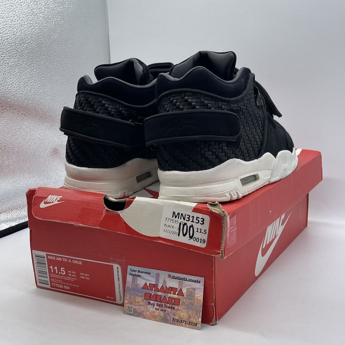 Nike Air trainer Cruz black suede Size US 11.5 / EU 44-45 - 5 Thumbnail