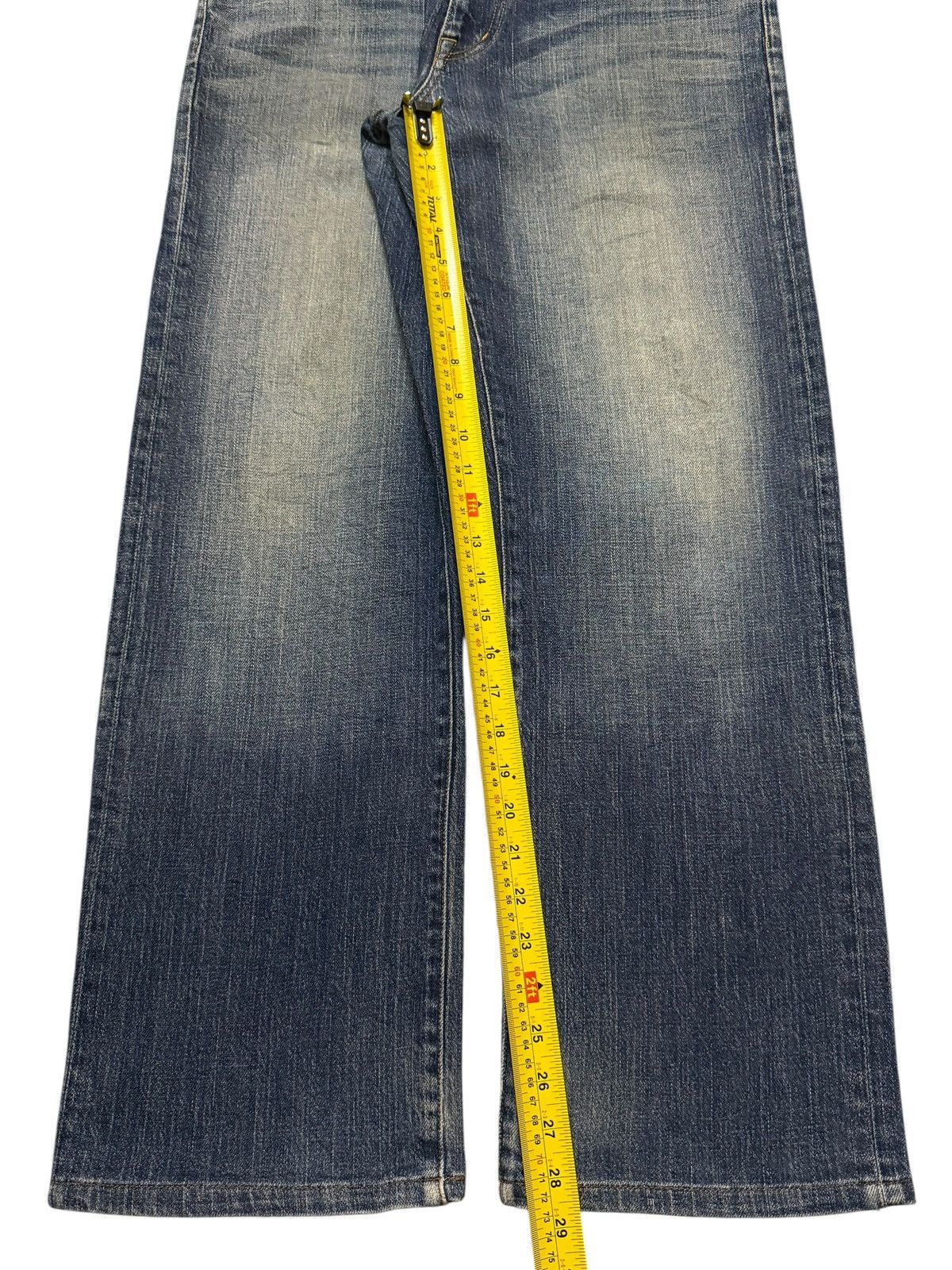 14th Addiction Vintage Y2K Japanese Brand Blue Faded Wash Relaxed Wide Leg Size US 32 / EU 48 - 10 Thumbnail