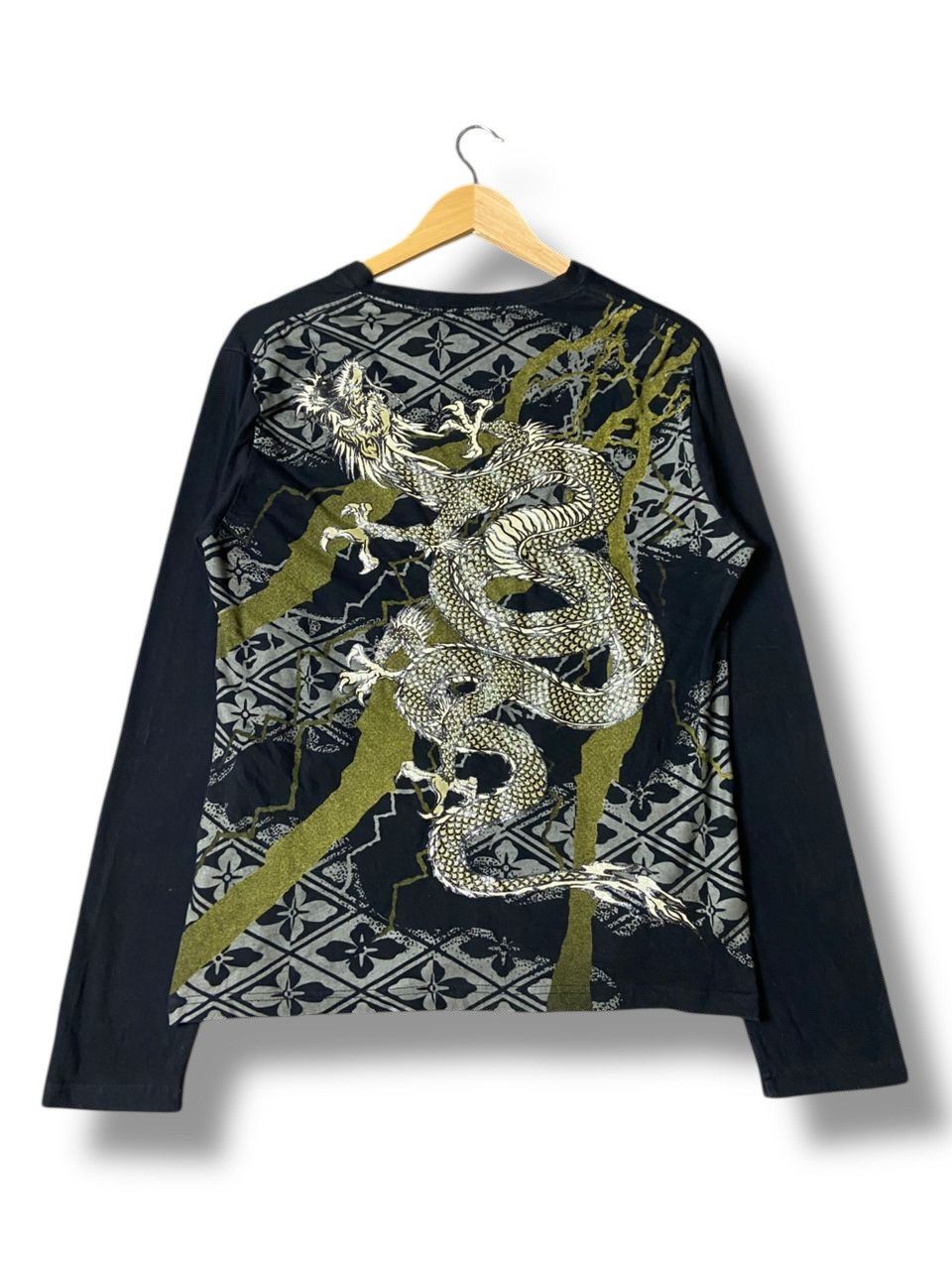 Japanese Brand × Vintage Vintage OBORO Sukajan Long Sleeve Shirt (124) Size US M / EU 48-50 / 2 - 1 Thumbnail