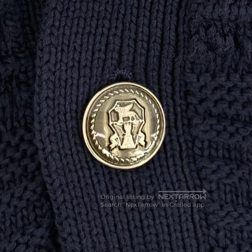 Brunello Cucinelli Brunello Cucinelli Dark Blue Jacquard Cotton Collar Single Size US L / EU 52-54 / 3 - 5 Thumbnail