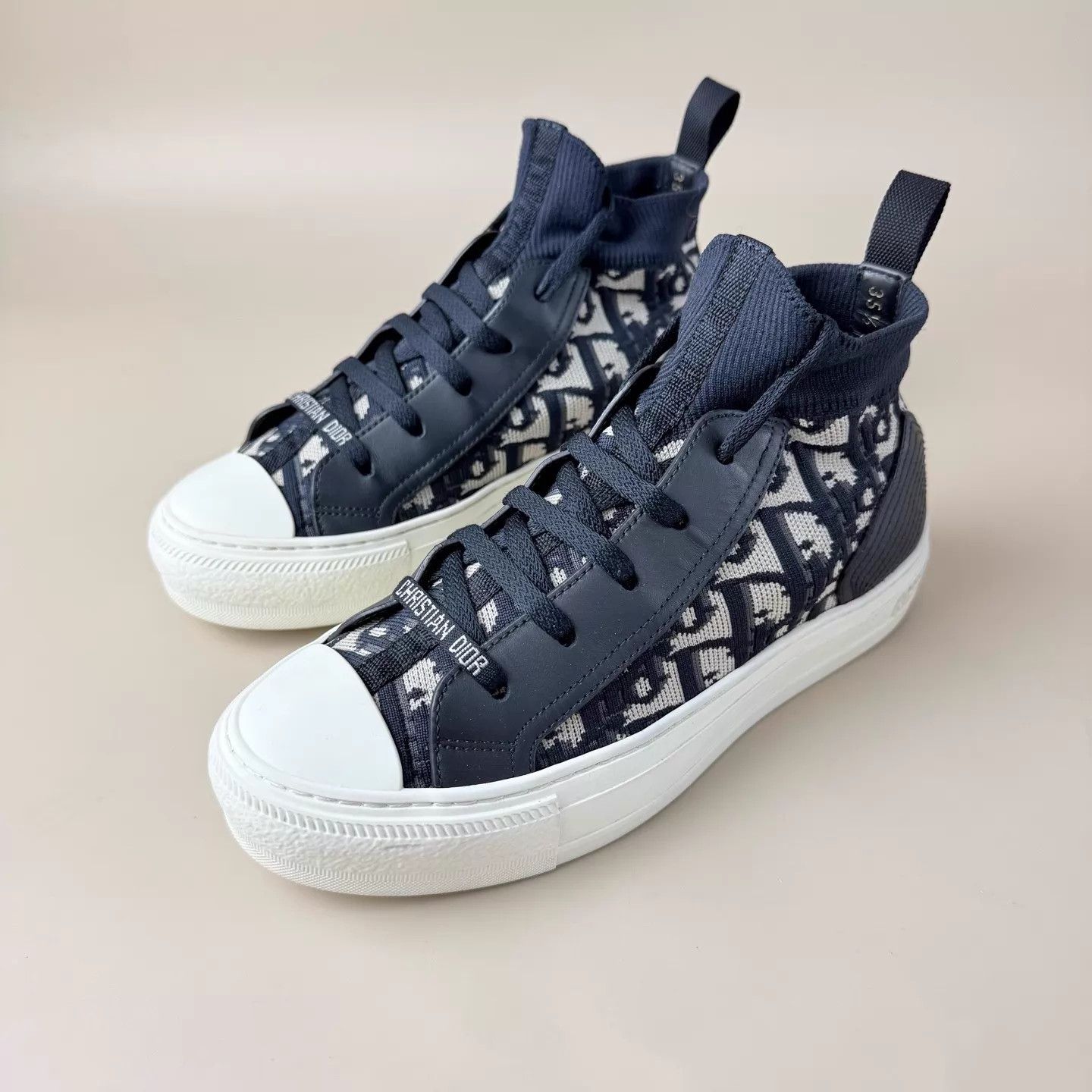 Dior DIOR DR allover print embroidered sneakers 35.5 99N Size US 5 / IT 35 - 1 Thumbnail