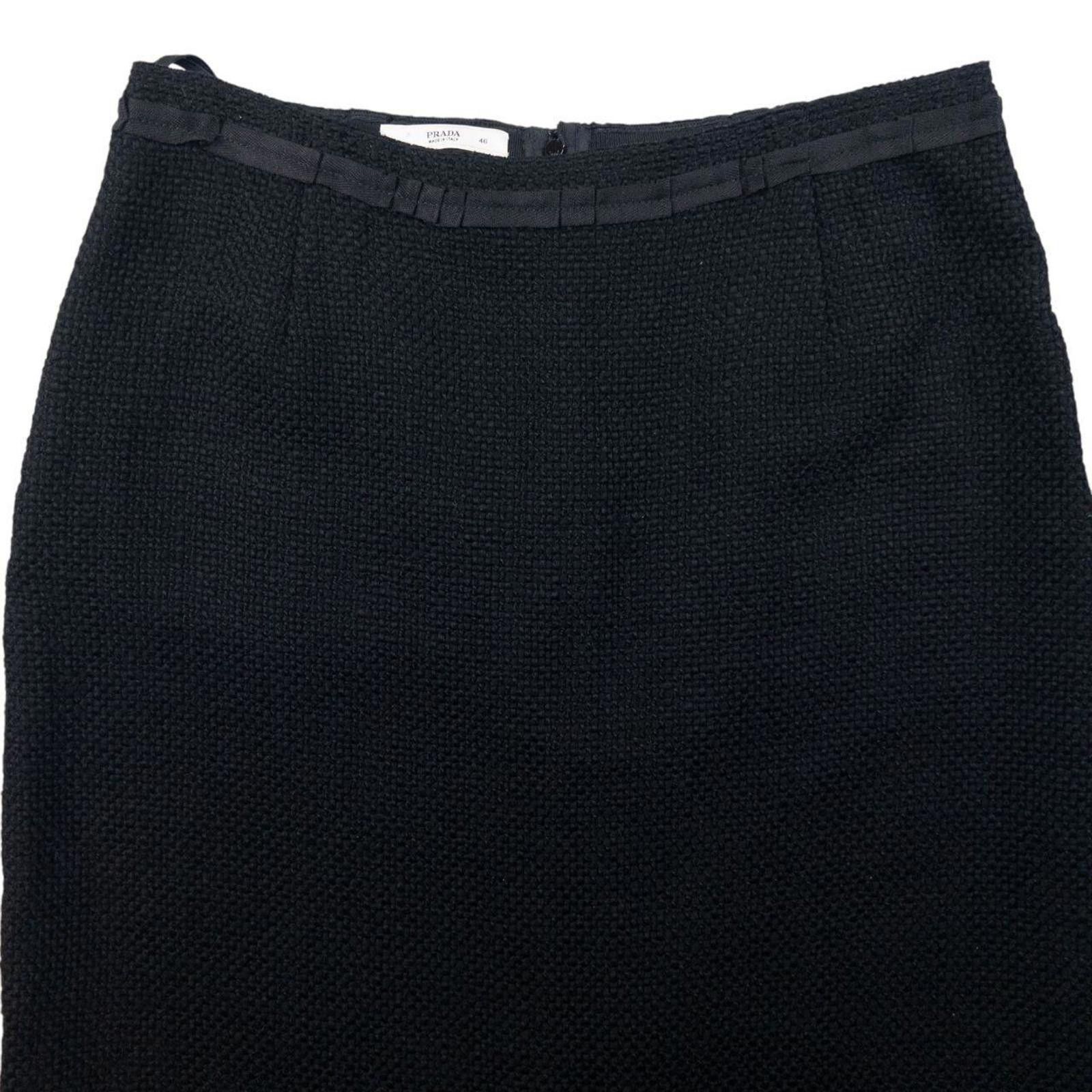 Prada Vintage Prada Pleated Wool Skirt Womens Size W30 Size 30" / US 8 / IT 44 - 3 Thumbnail