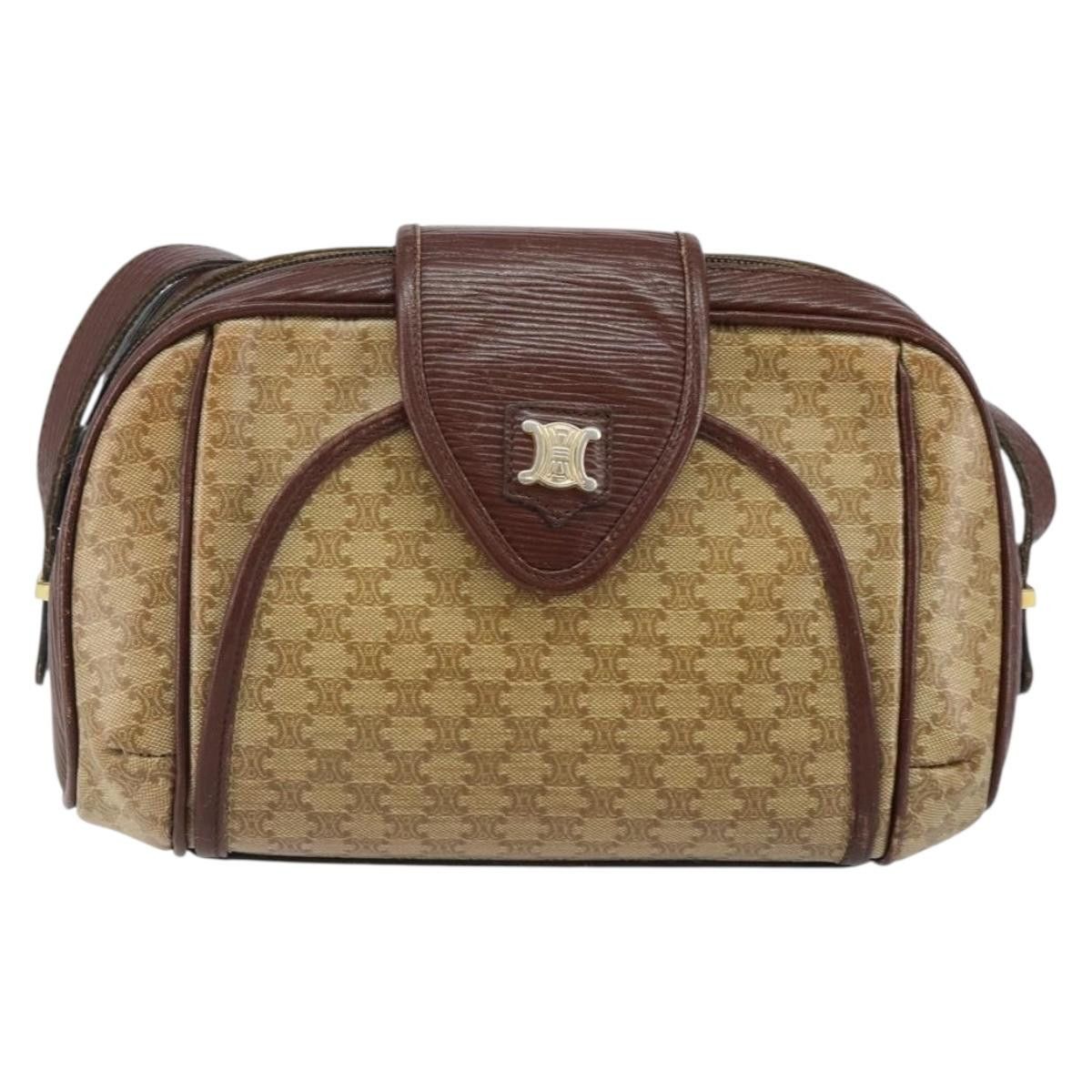 Celine CELINE Macadam Canvas Shoulder Bag Pvc Beige Gold Size ONE SIZE - 2 Thumbnail