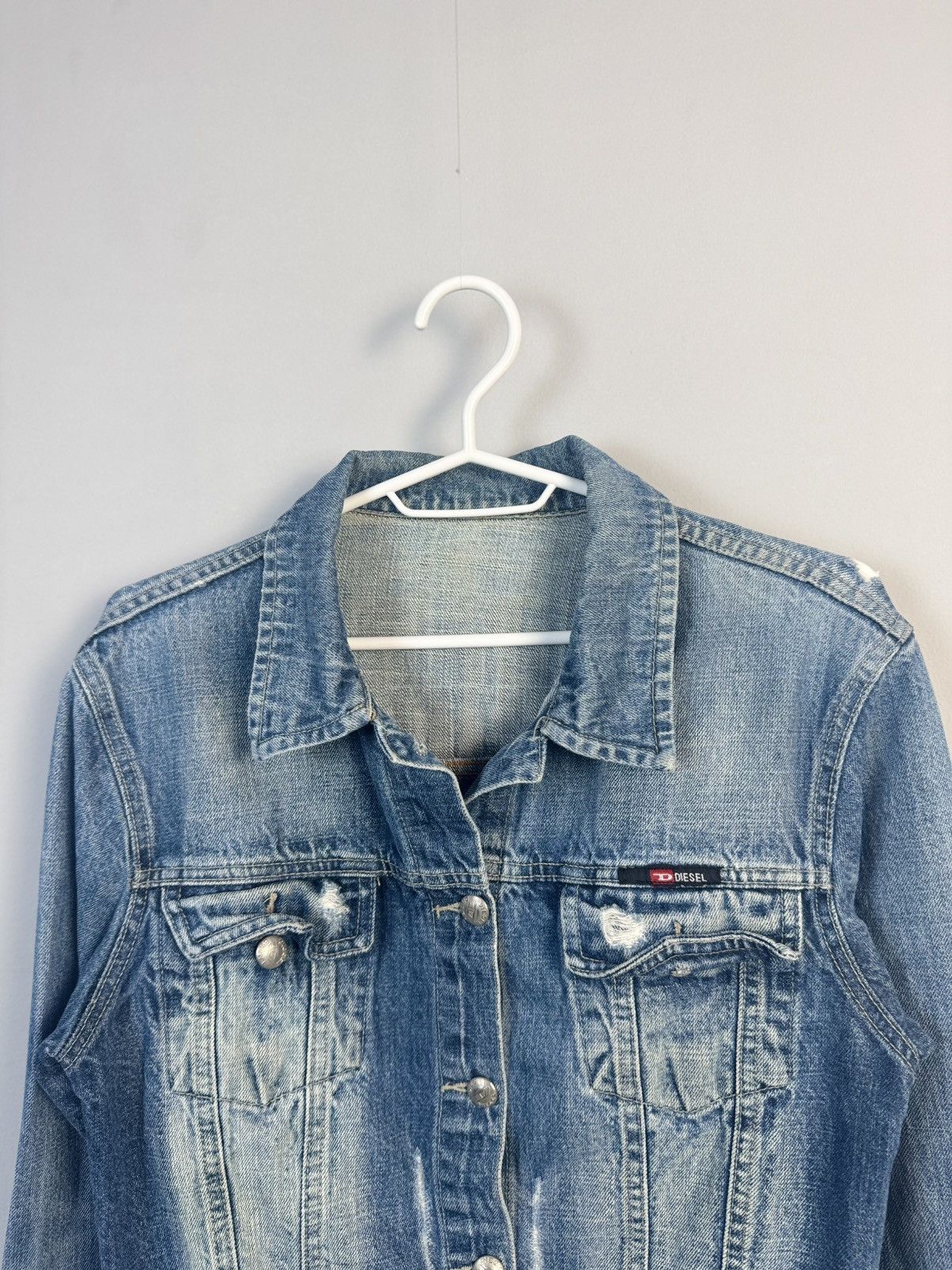 Diesel × Vintage Vintage Y2K Diesel Denim Western Cropped Distressed Jacket Size M / US 6-8 / IT 42-44 - 3 Thumbnail