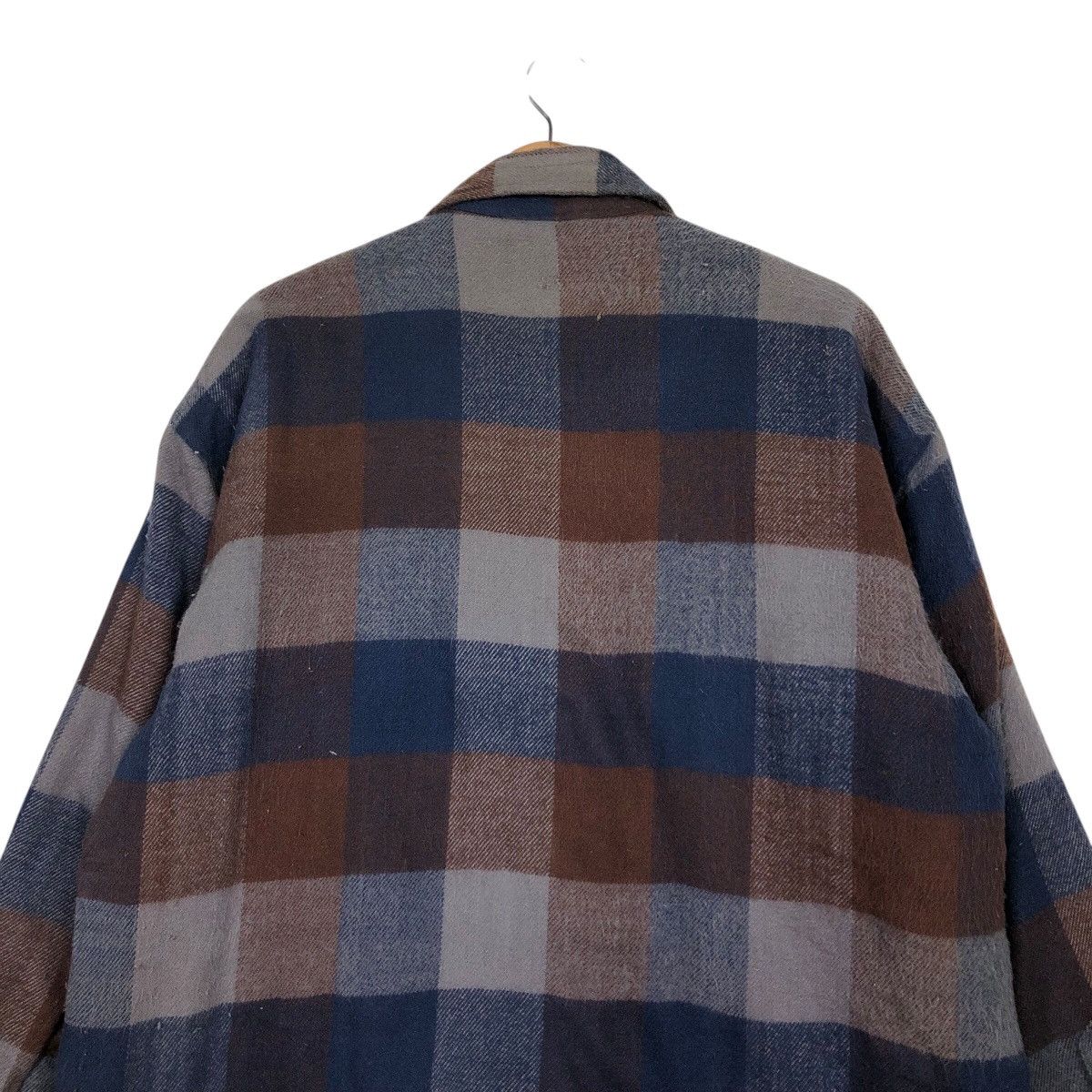 Japanese Brand 📌Vintage Wool Blanket Jacket Tartan Design Virgin Voyage Size US L / EU 52-54 / 3 - 10 Thumbnail