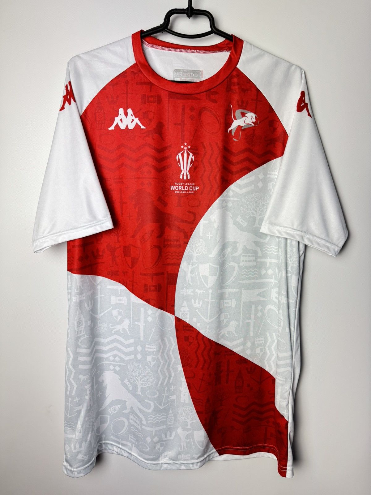Kappa England Rugby League World Cup 2021 Shirt Jersey Kappa Size US XXL / EU 58 / 5 - 1 Thumbnail