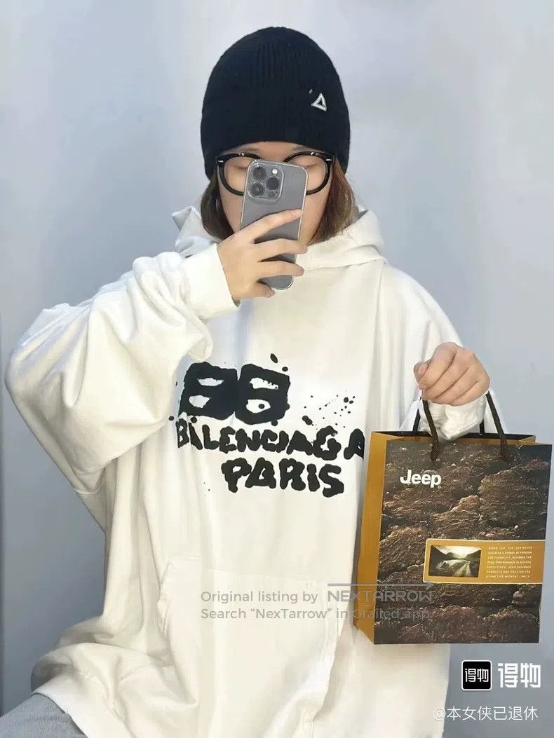 Balenciaga Balenciaga Double B Graffiti Hoodie Size US M / EU 48-50 / 2 - 9 Thumbnail