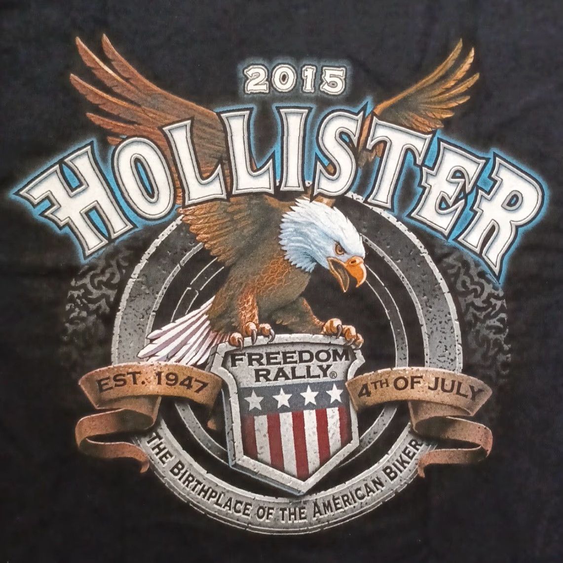 Fruit Of The Loom Hollister Shirt Mens Biker Logo Crew Neck Short Sleeve 2015 Deadstock Gray Medium Shirt Size US M / EU 48-50 / 2 - 2 Thumbnail