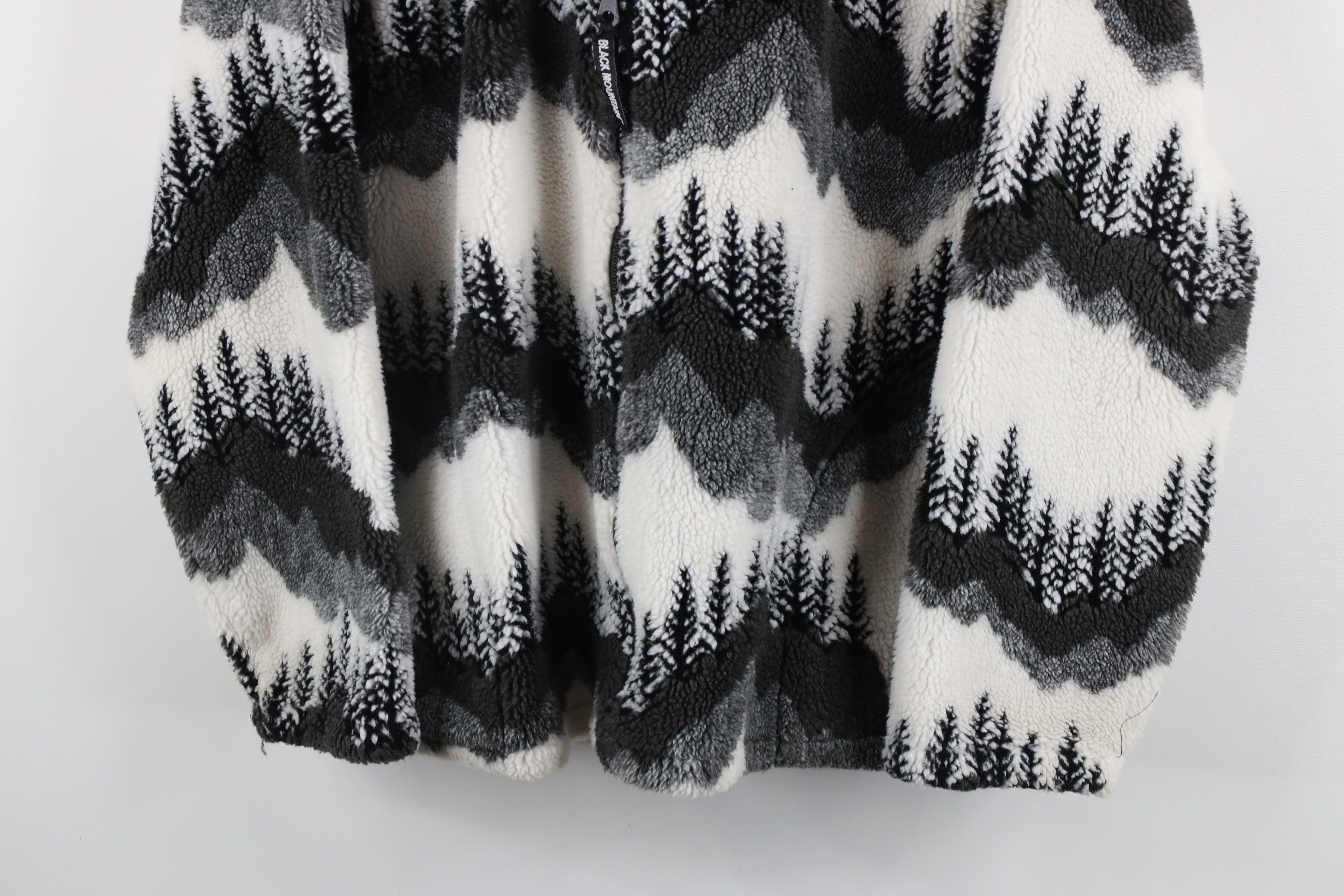 Vintage Vintage 90s Streetwear Print Deep Pile Fleece Jacket USA Size US XL / EU 56 / 4 - 3 Thumbnail