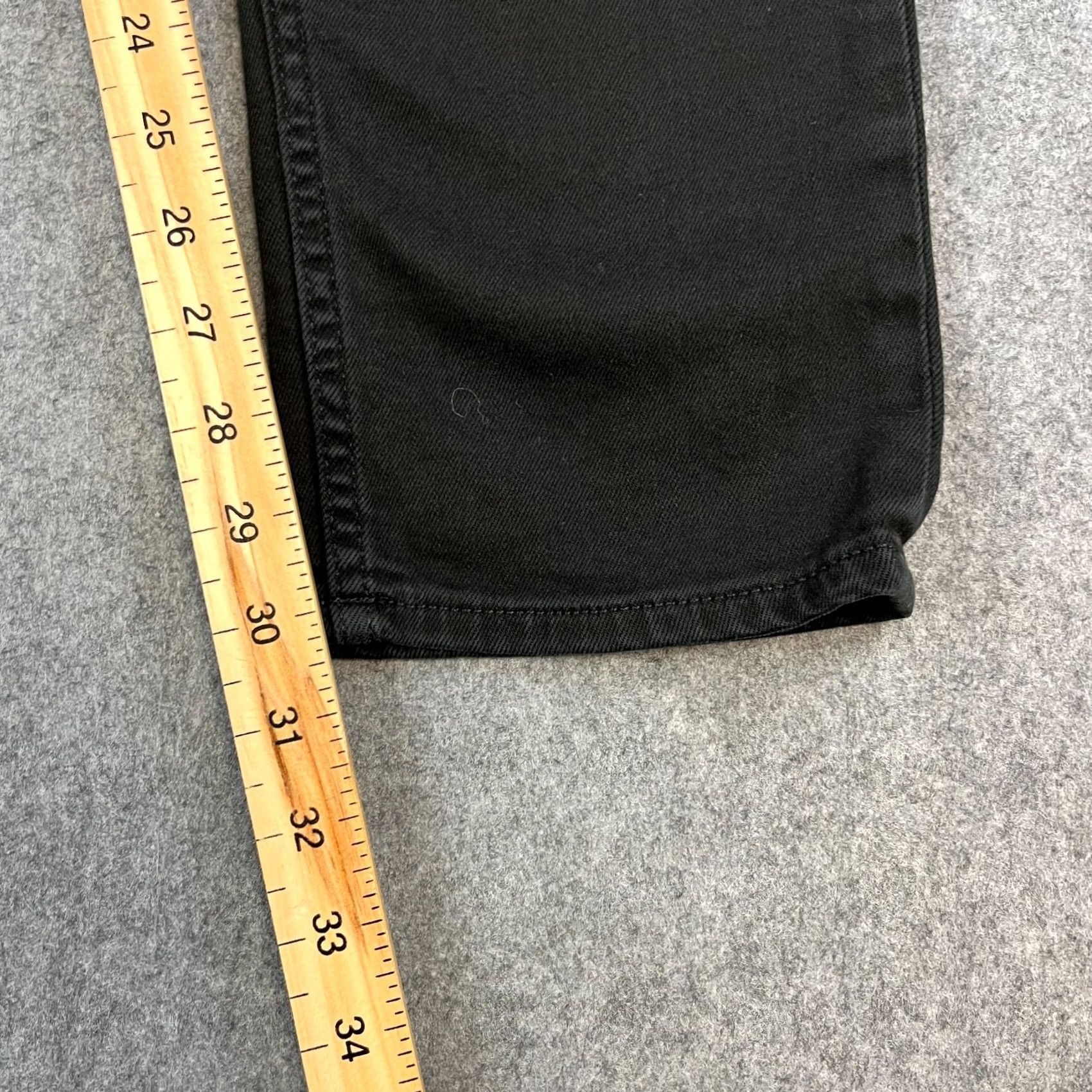 Vintage Armani Jeans Jeans Slim Dark Wash Men 30 Regular 32 Inseam Black Stretch Zip Fly Size US 30 / EU 46 - 4 Thumbnail