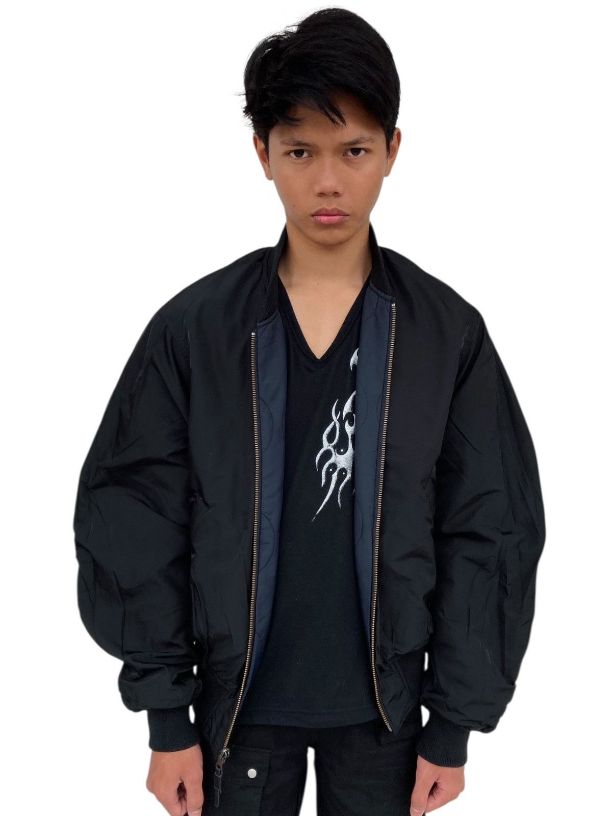 14th Addiction 2000s SLY - Reversible Quilted Bomber Jacket Size US M / EU 48-50 / 2 - 2 Thumbnail