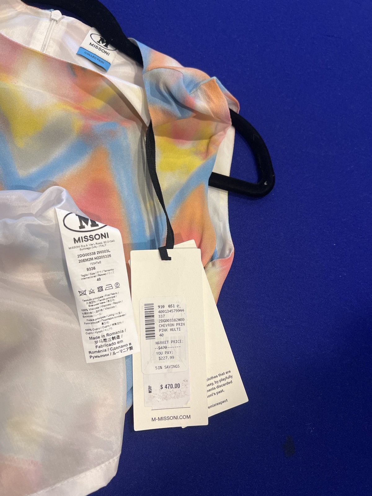 Missoni Missoni chevron zig zag pastel sleeveless shift dress Size S / US 4 / IT 40 - 3 Thumbnail